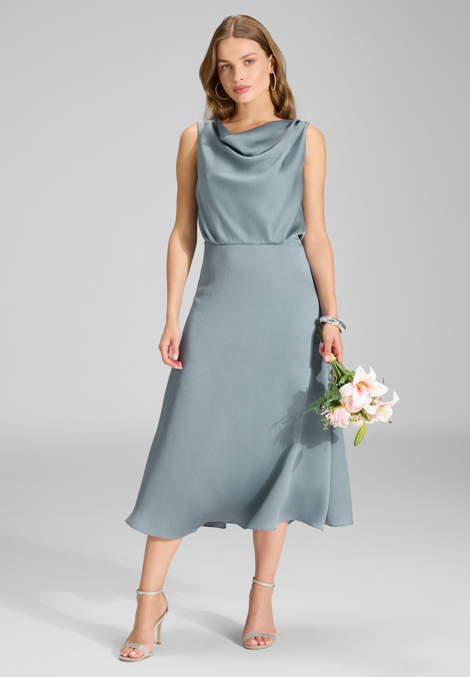 Swing Damen Kleider Ice Blue