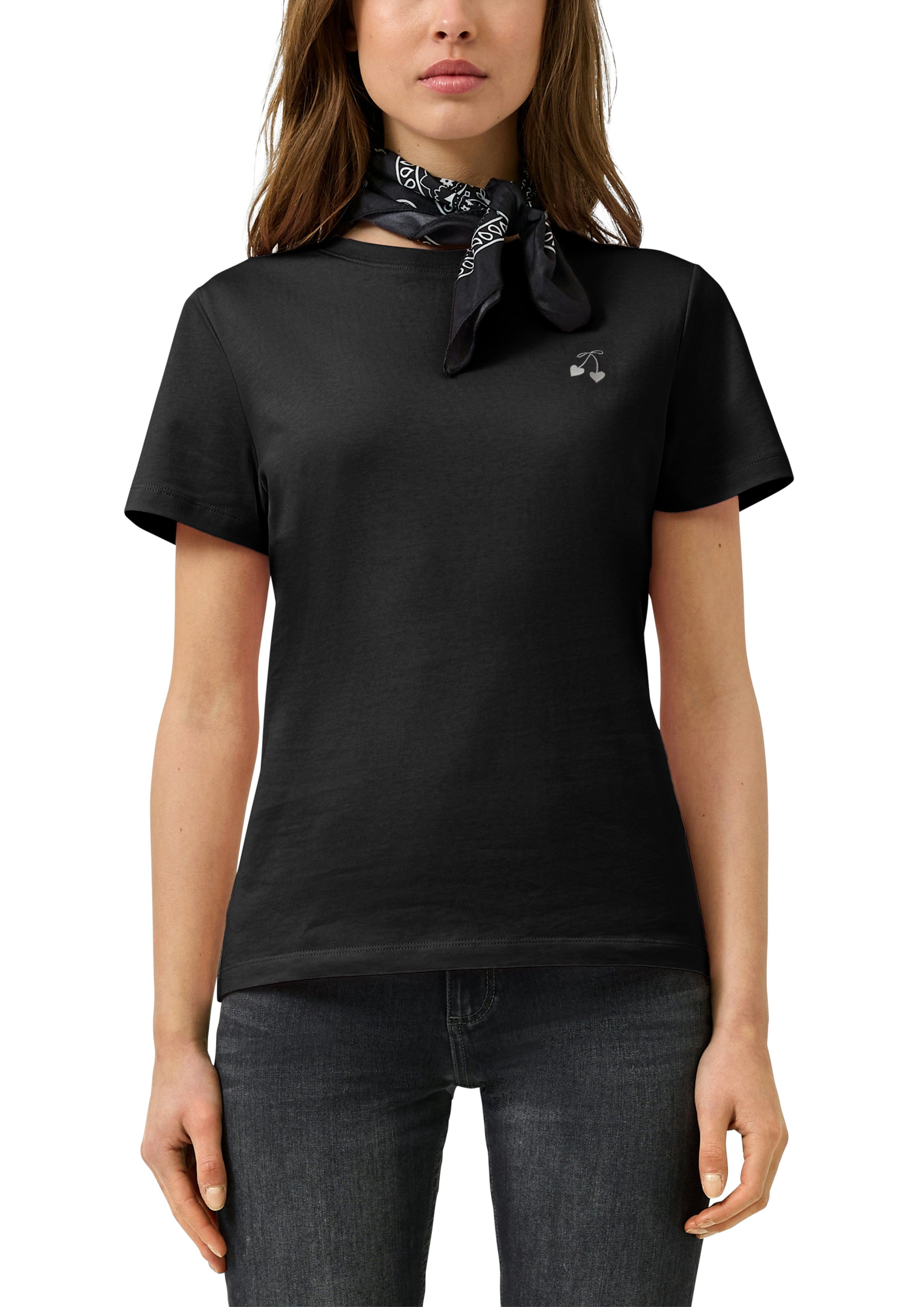 QS by S.Oliver Damen T-Shirts Grey/Black