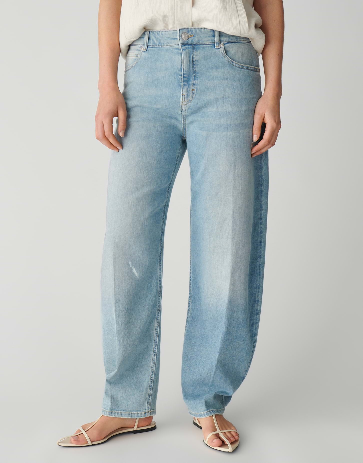 Opus Pants Damen Jeans Light Blu