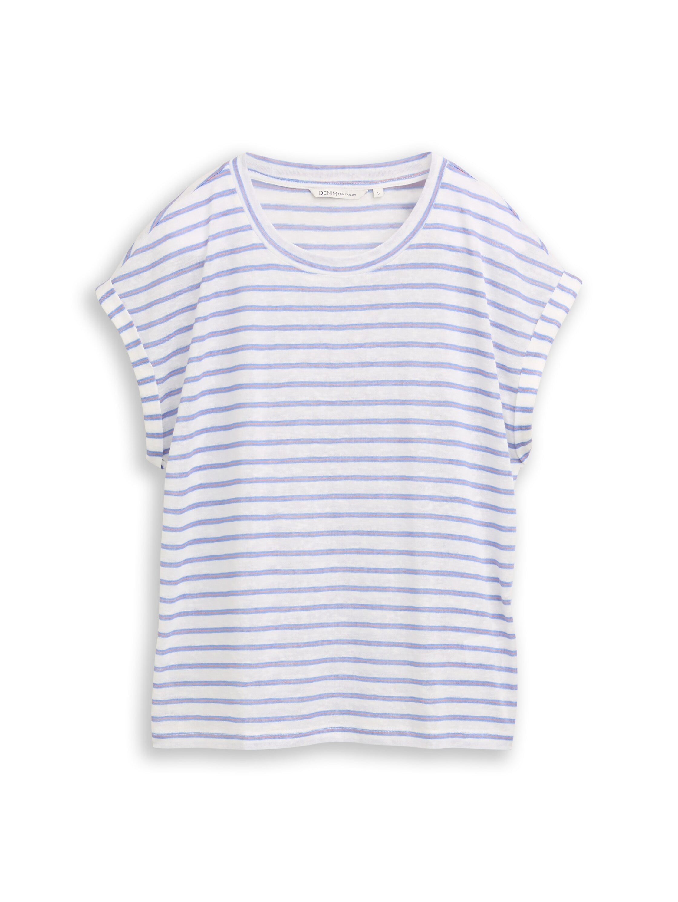Tom Tailor denim Damen T-Shirts White Blue Cora