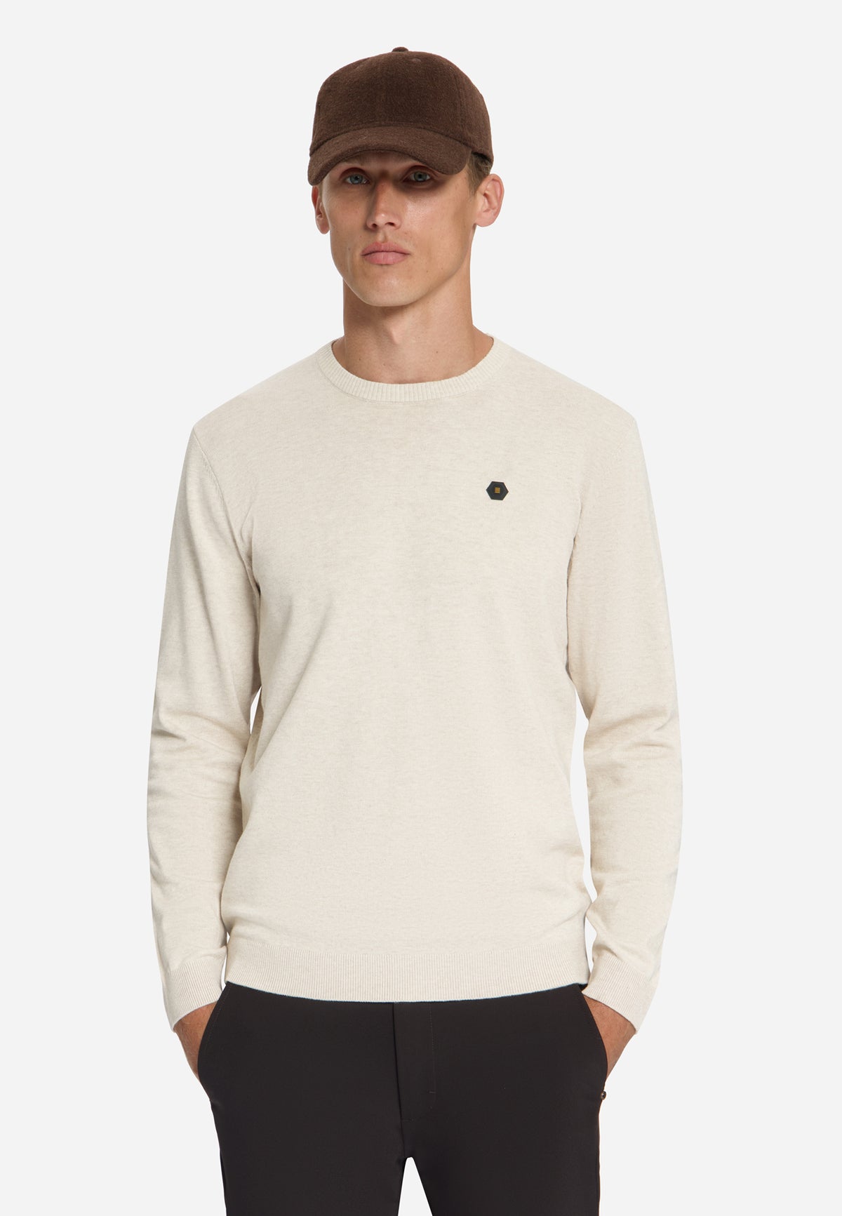 No Excess Herren Pullover Stone