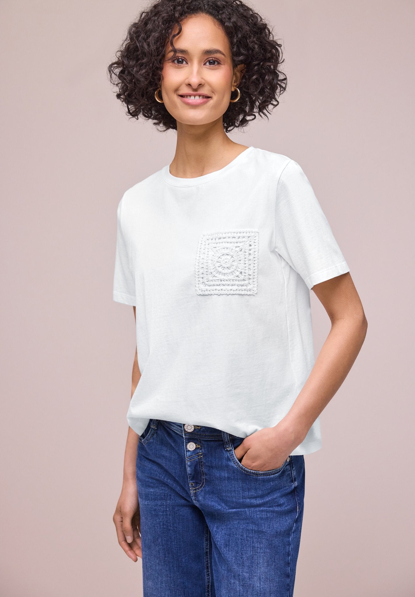 Street One Damen T-Shirts Off White
