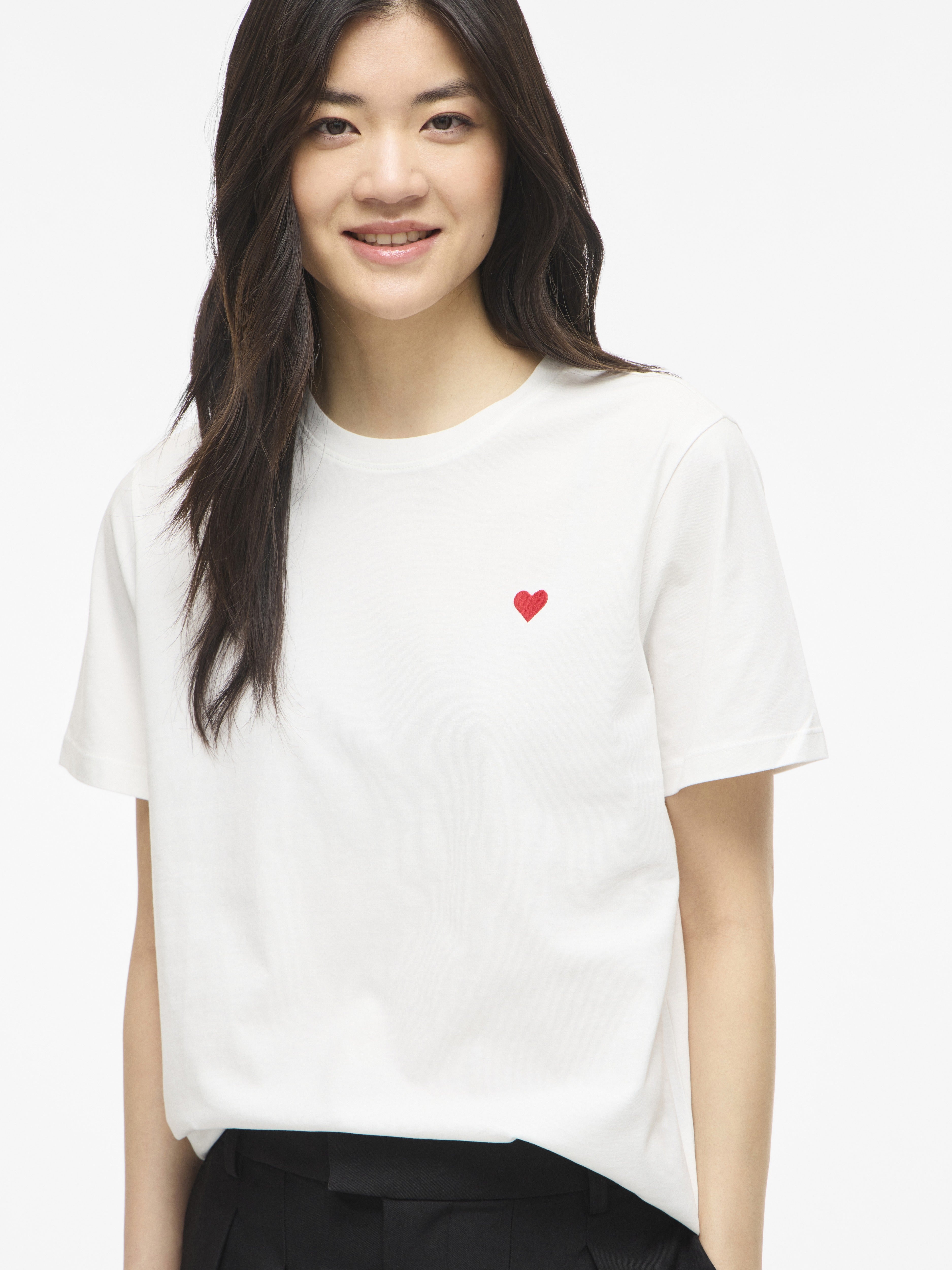 Vila Damen T-Shirts Snow White/Raci