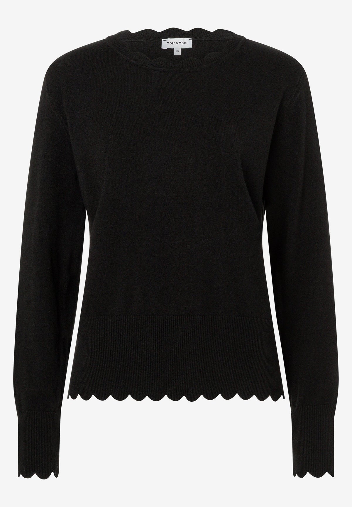 More & More Damen Pullover Black