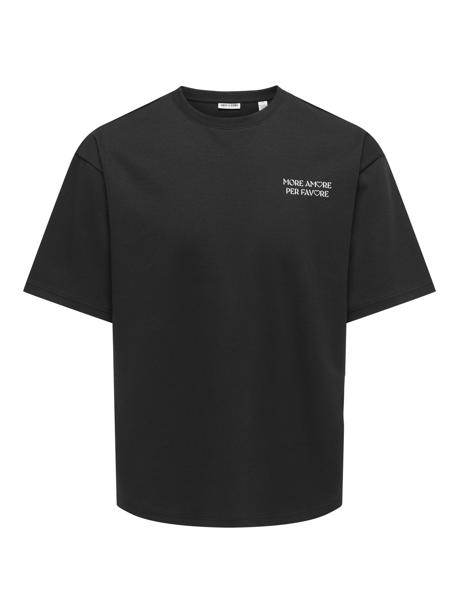 Only & Sons Herren T-Shirts kurz Black/More Amor