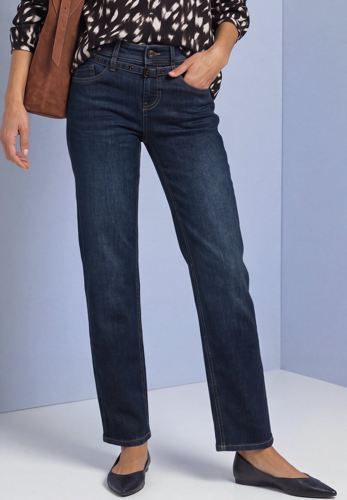 Street One Damen Hosen Deep Blue