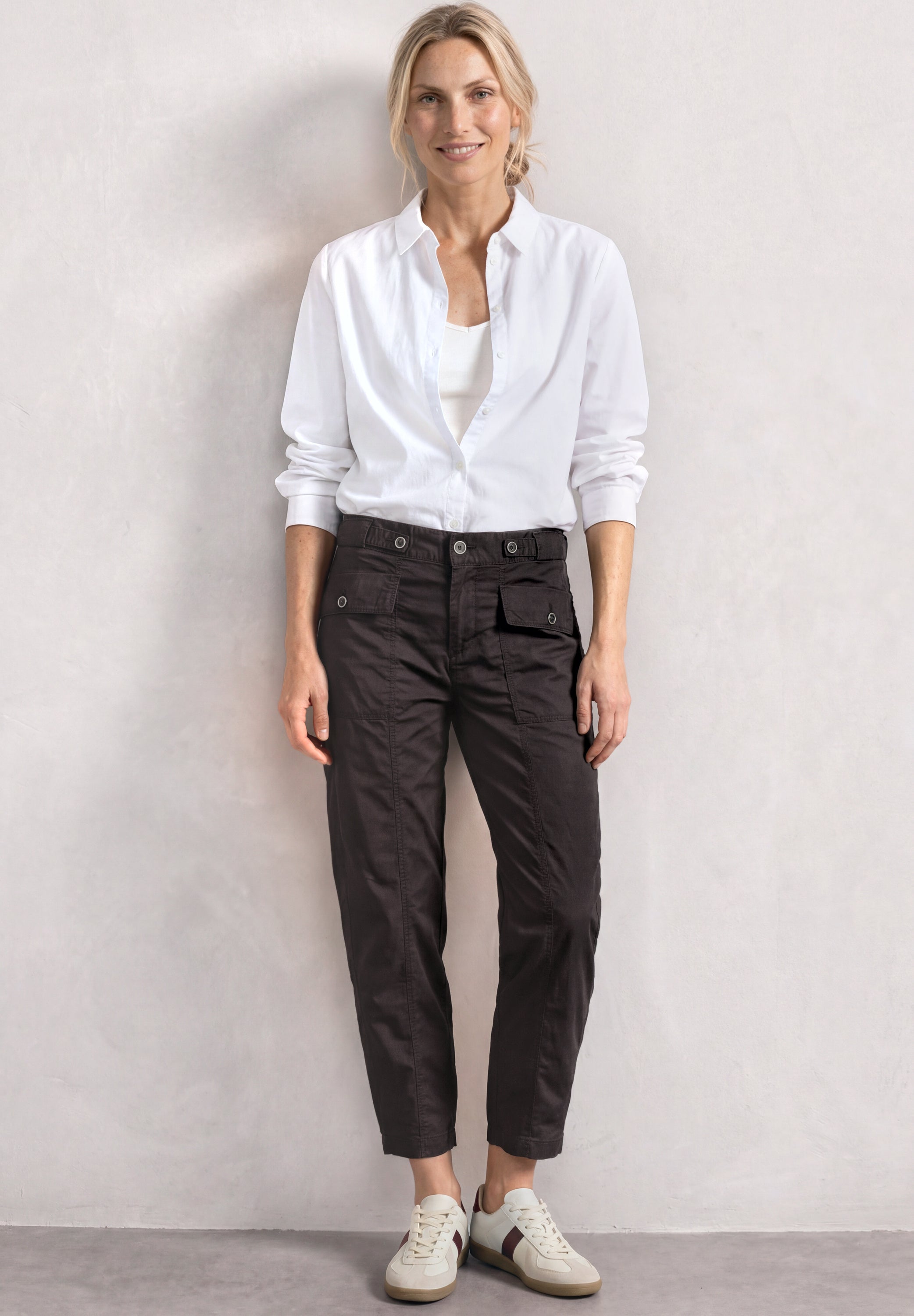 Street One Damen Hosen Black Cof