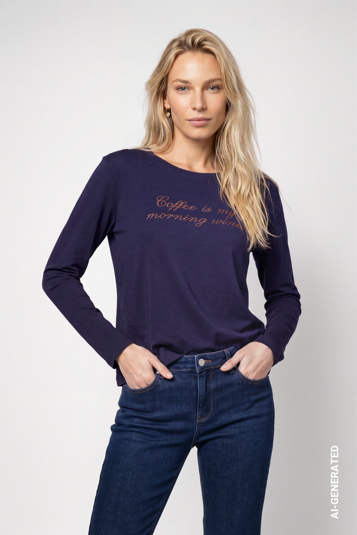 Monari Damen T-Shirts Dark Blue