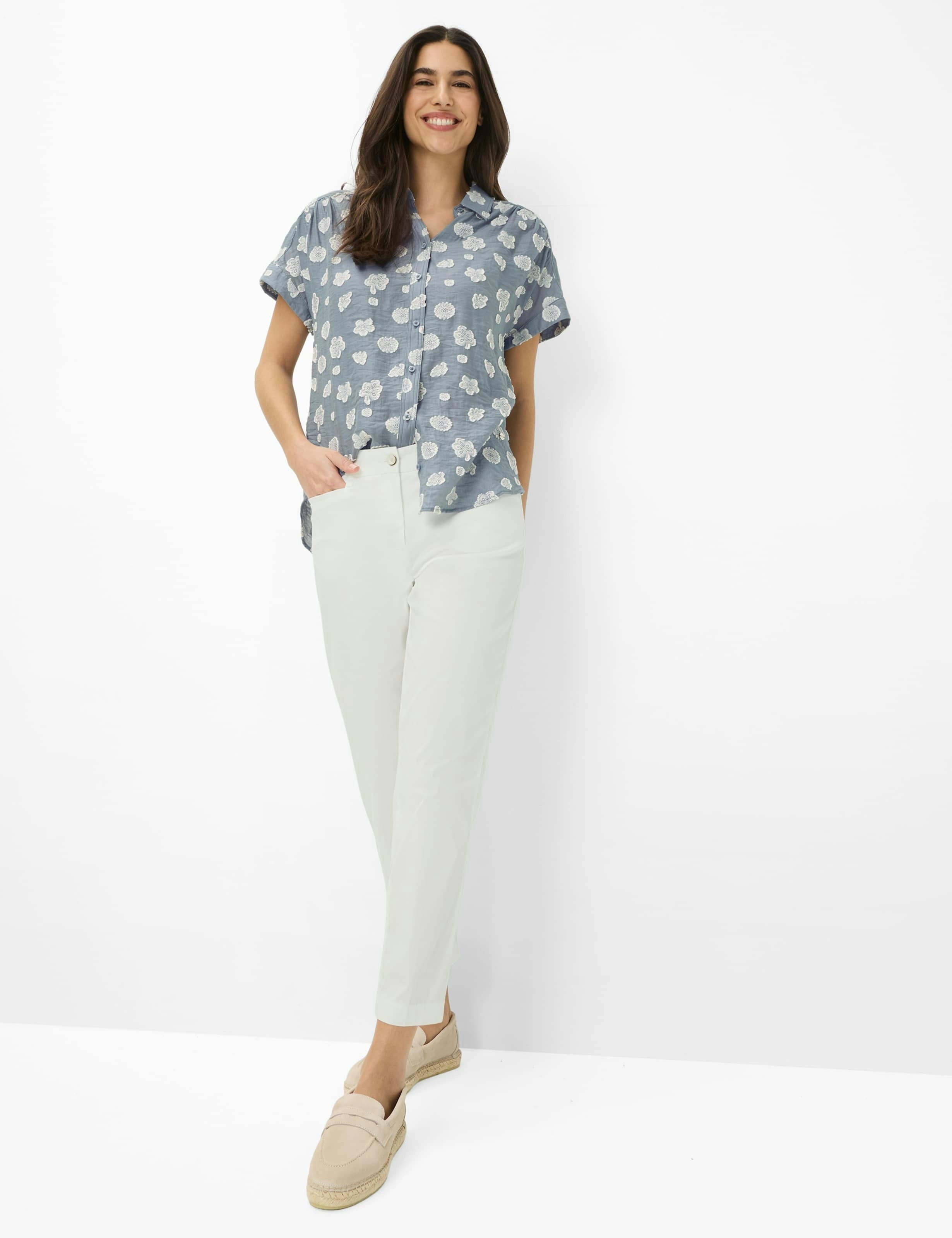 Brax Damen Hosen Offwhite
