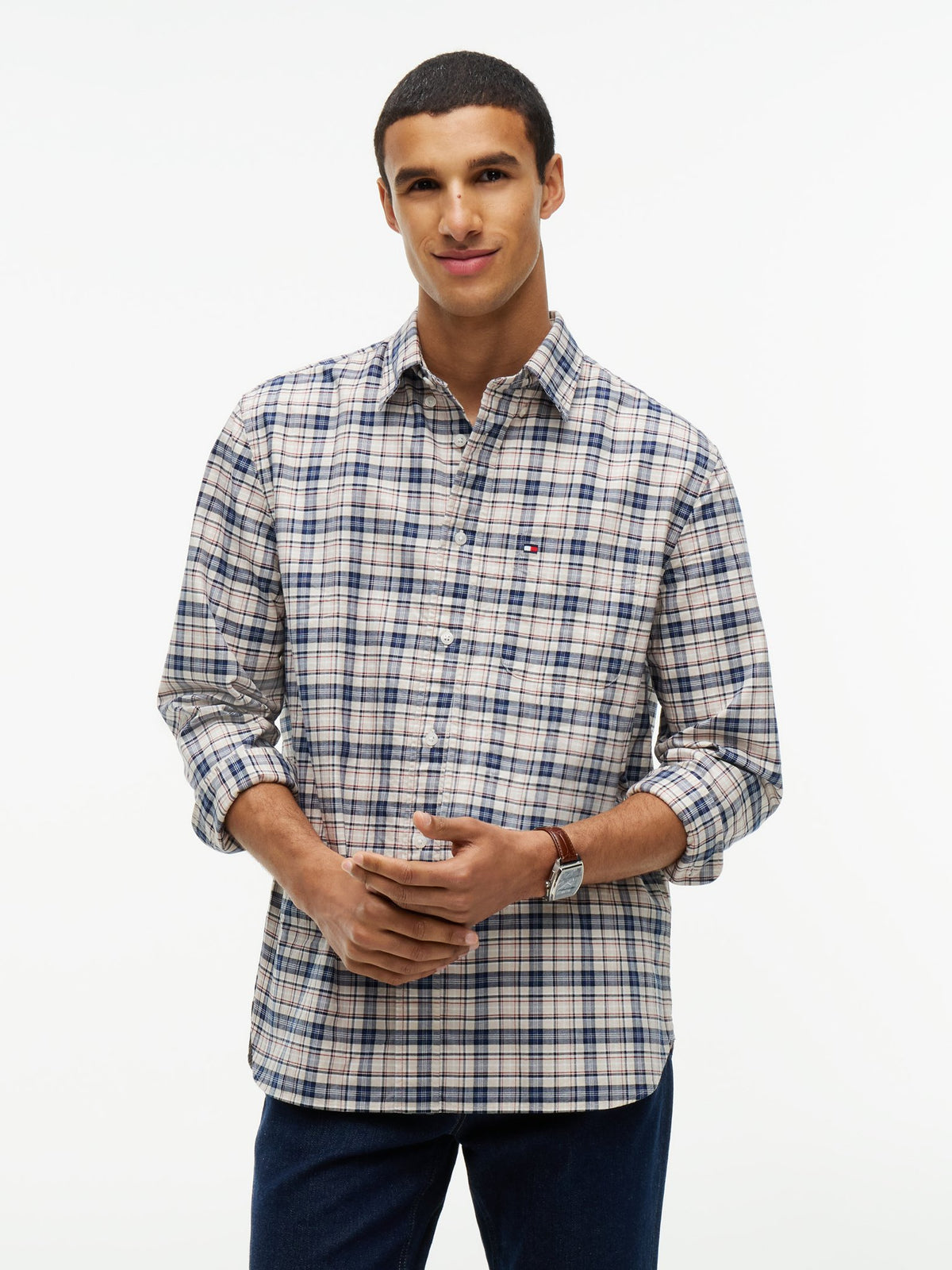 Tommy Hilfiger Herren Hemden Ly Beige