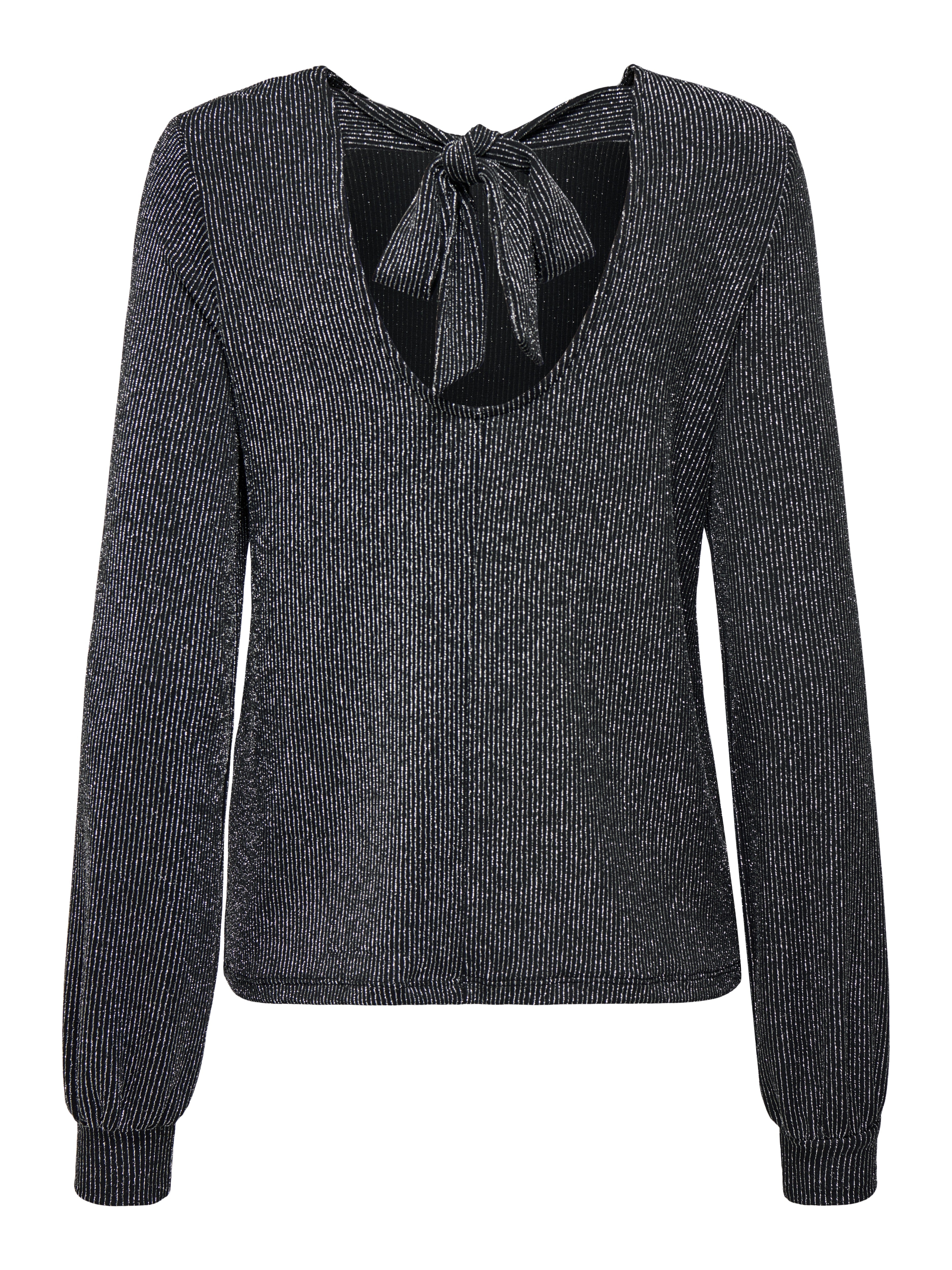 Only Damen Tops Black/Silver Gl