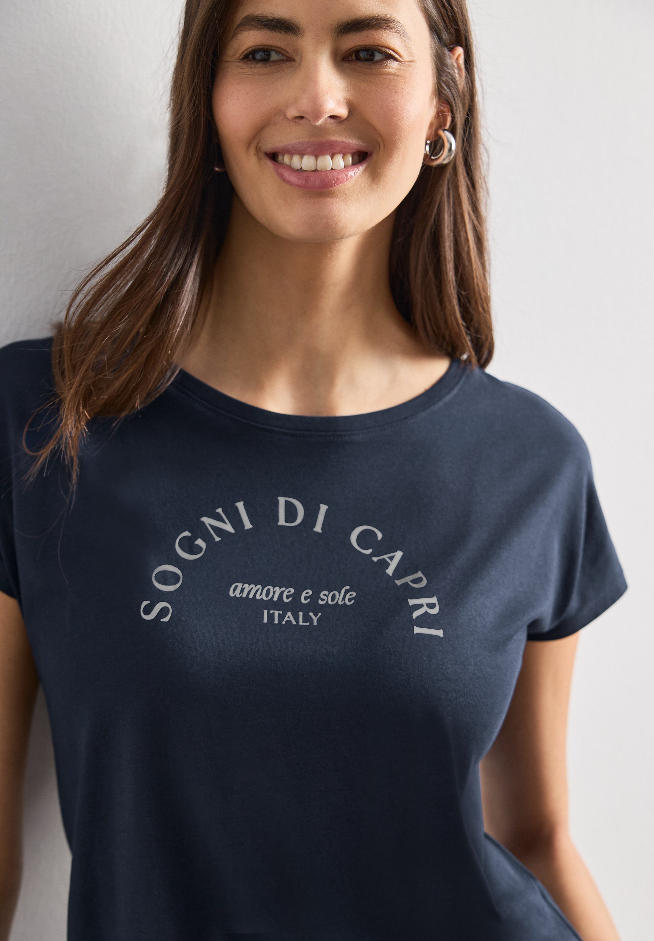 Street One Damen T-Shirts Deep Blue