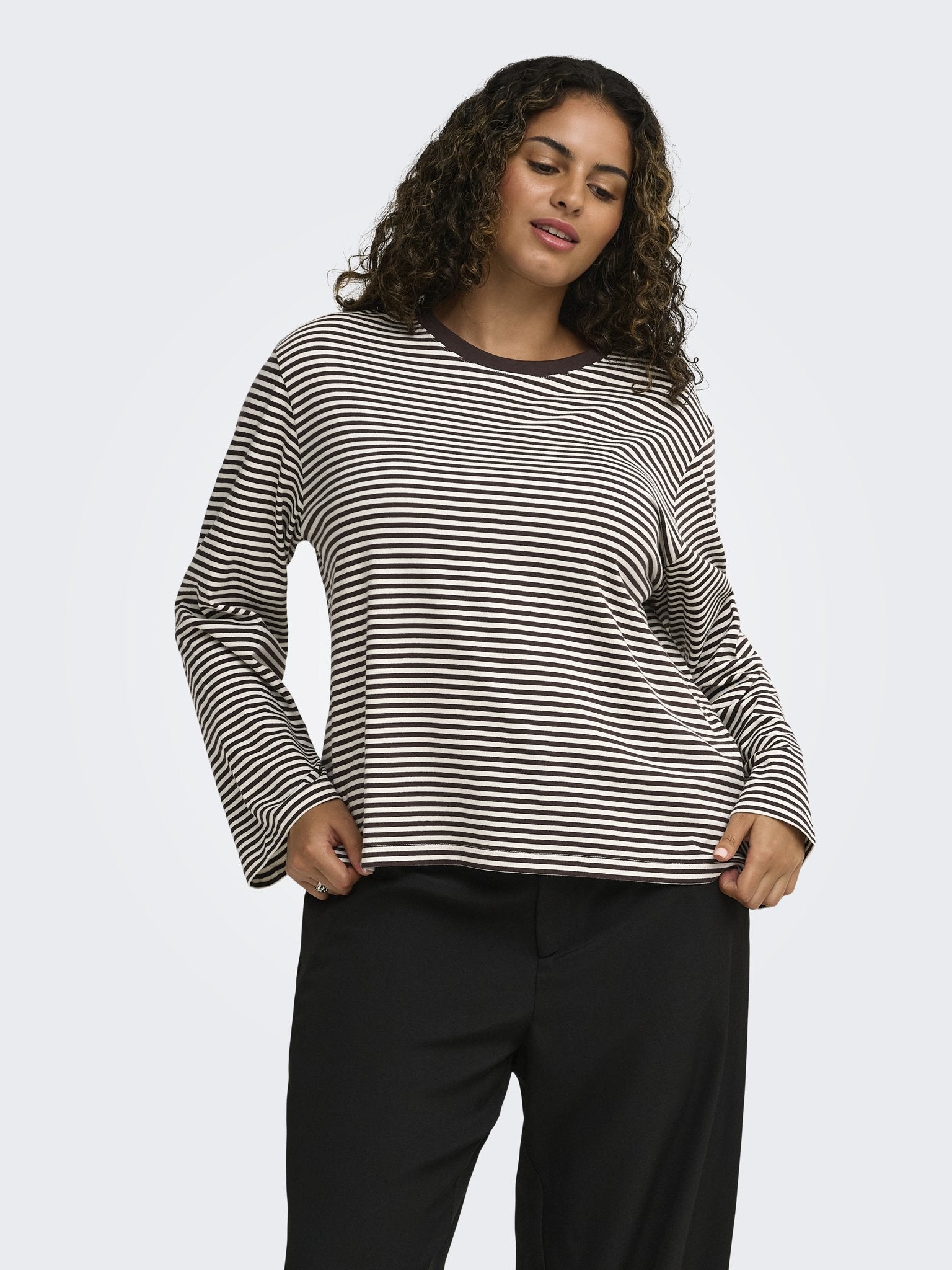 Only Carmakoma Damen T-Shirts Coffee Bean/Clo
