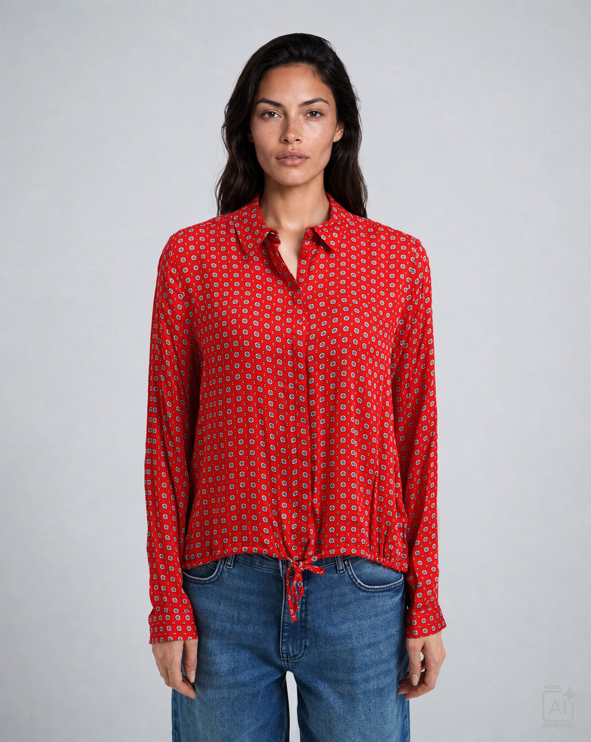 Milano Damen Blusen Chili Print