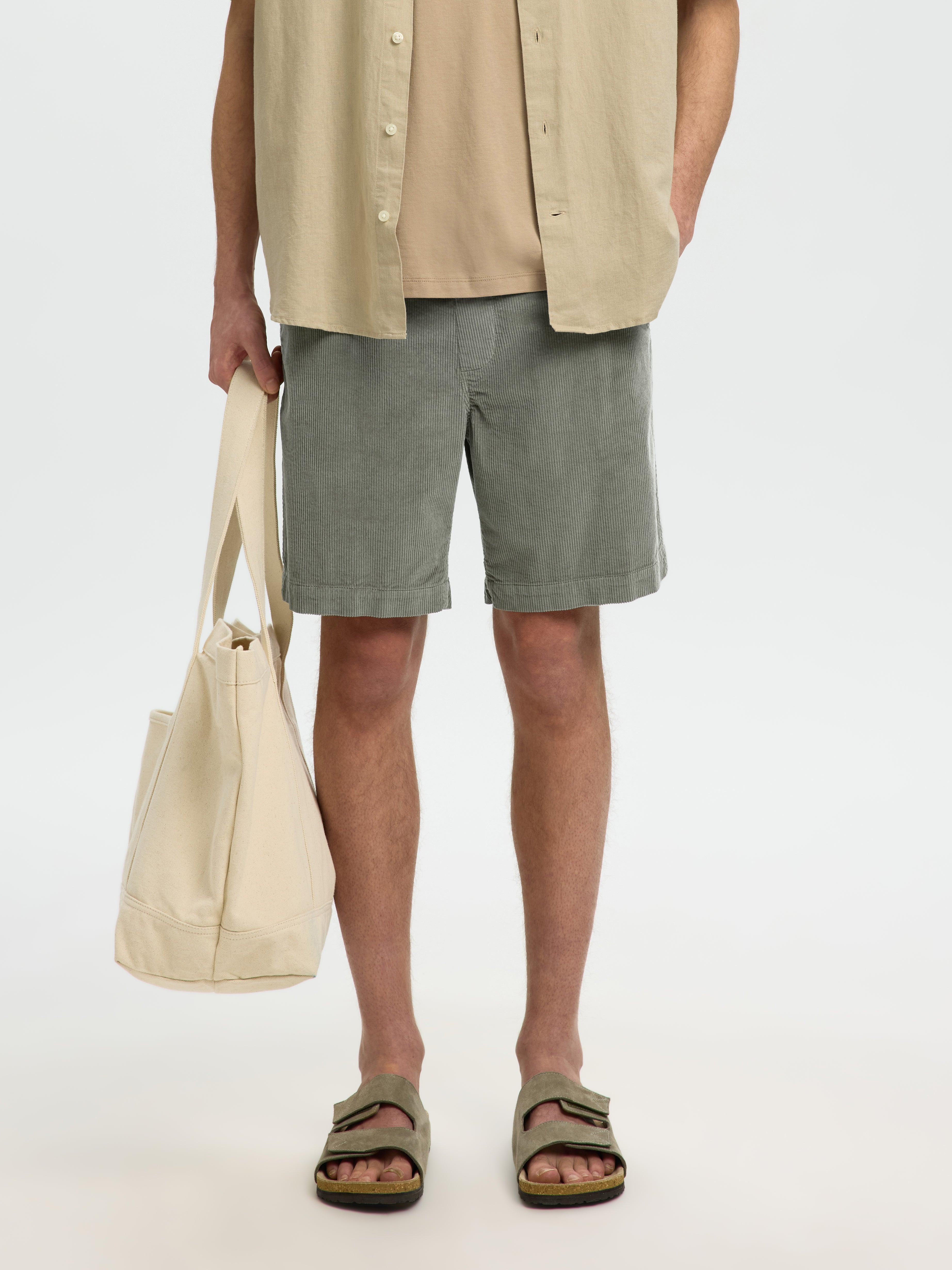 Selected homme Herren Shorts Vetiver