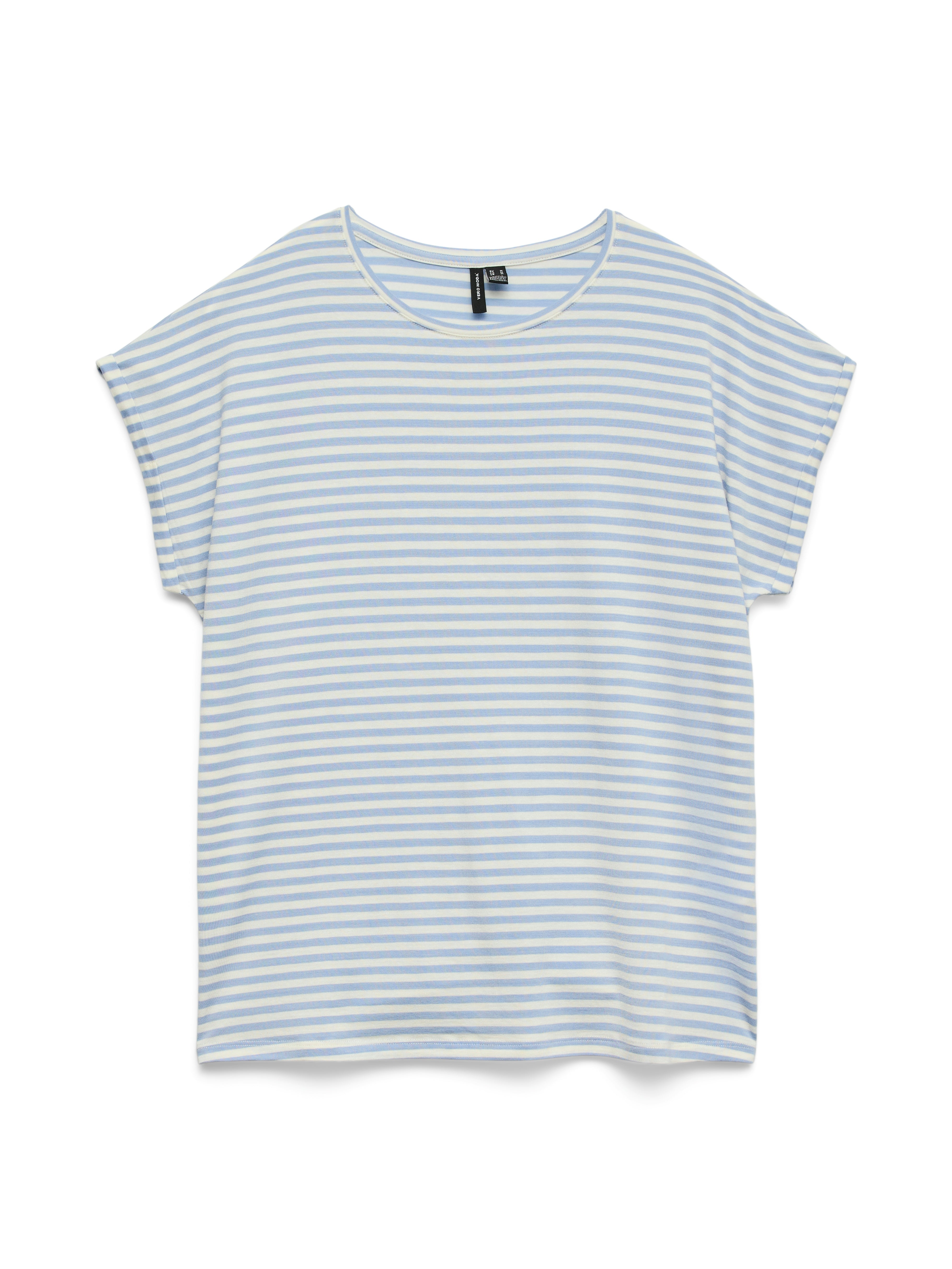 Vero Moda Damen T-Shirts Brunnera Blue/P