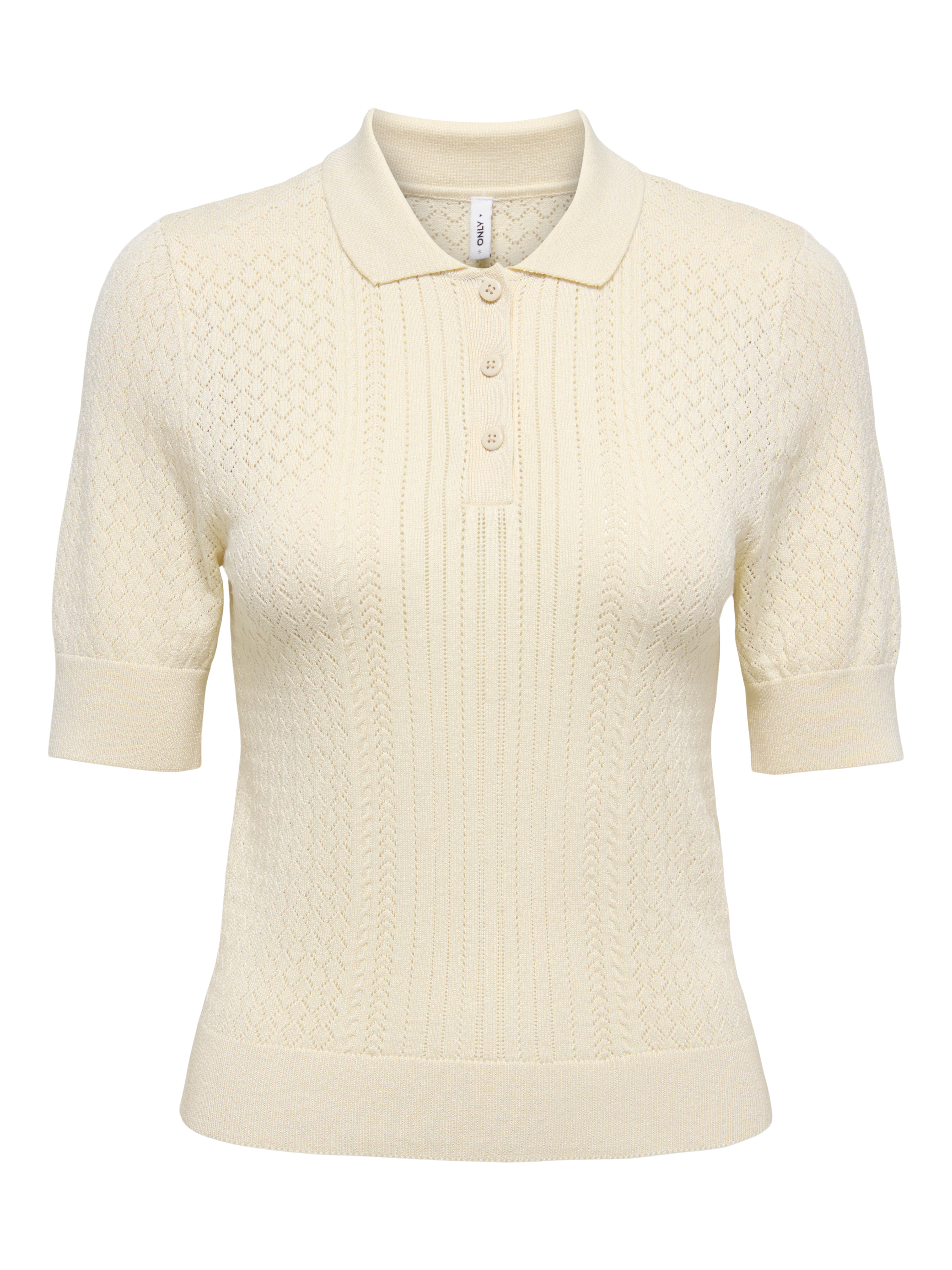 Only Damen T-Shirts Birch/Dtm Butto