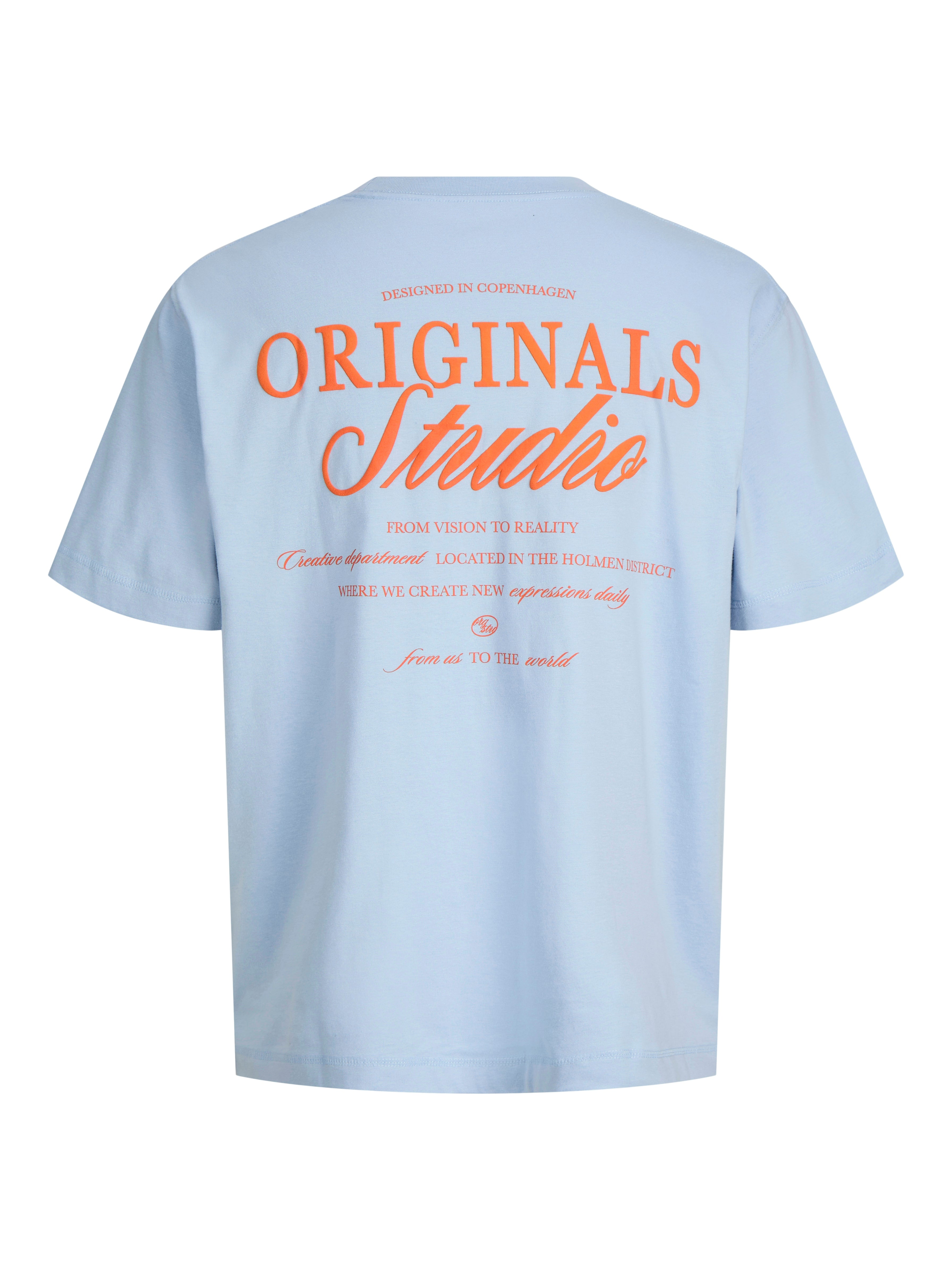 Jack & Jones Herren T-Shirts kurz Cashmere Blue/S