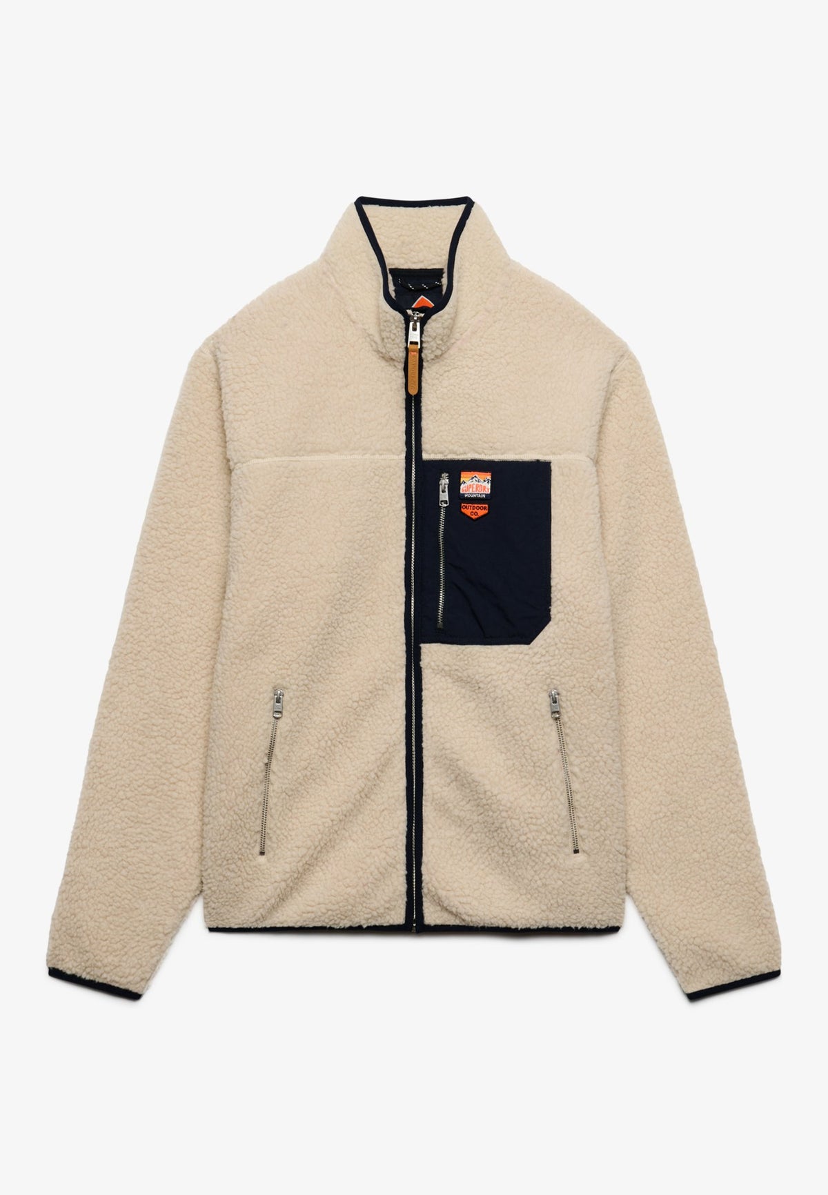 Superdry Herren Sweatjacken Mn Oatmeal/Oli