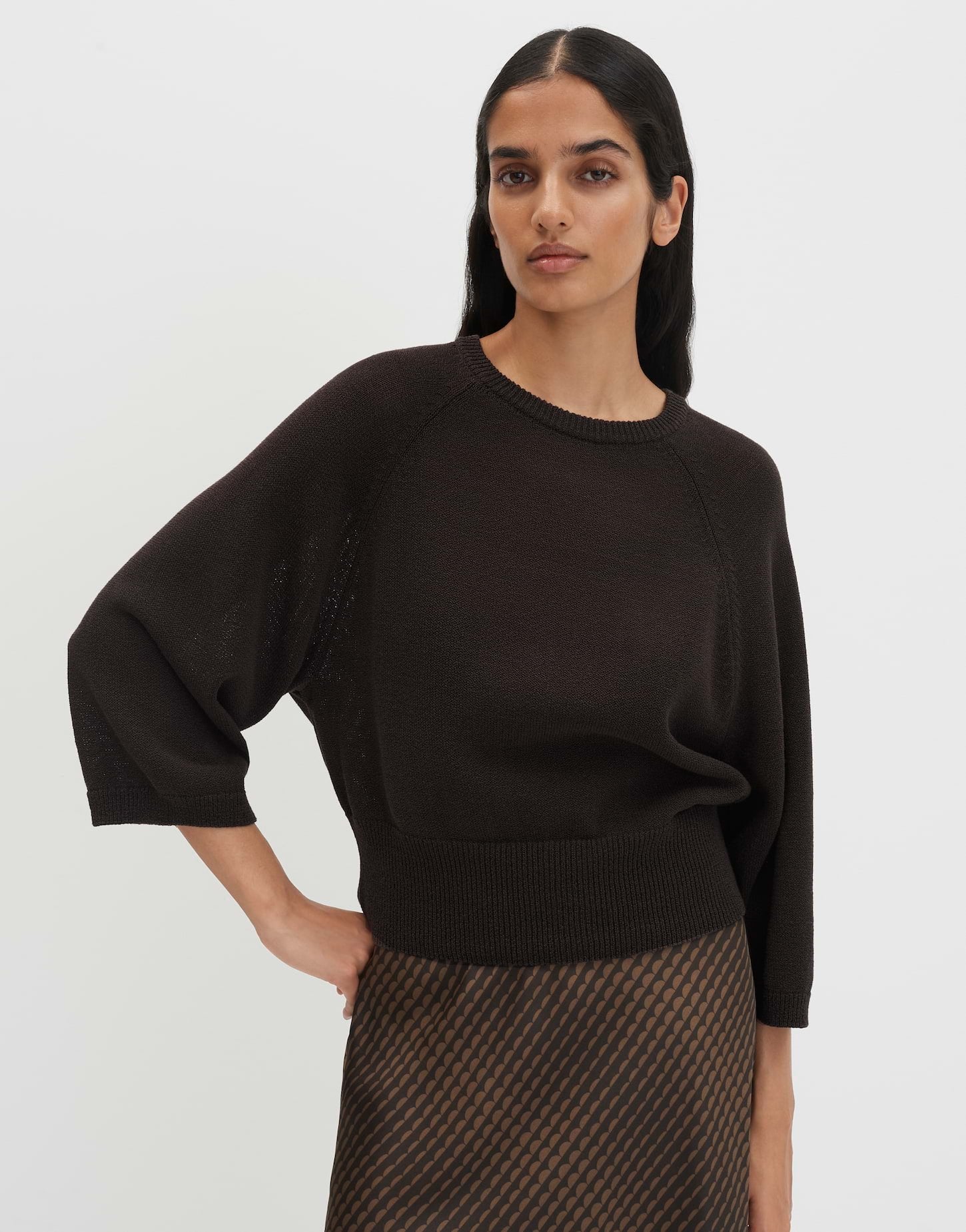 Someday Damen Pullover Dark Truffle