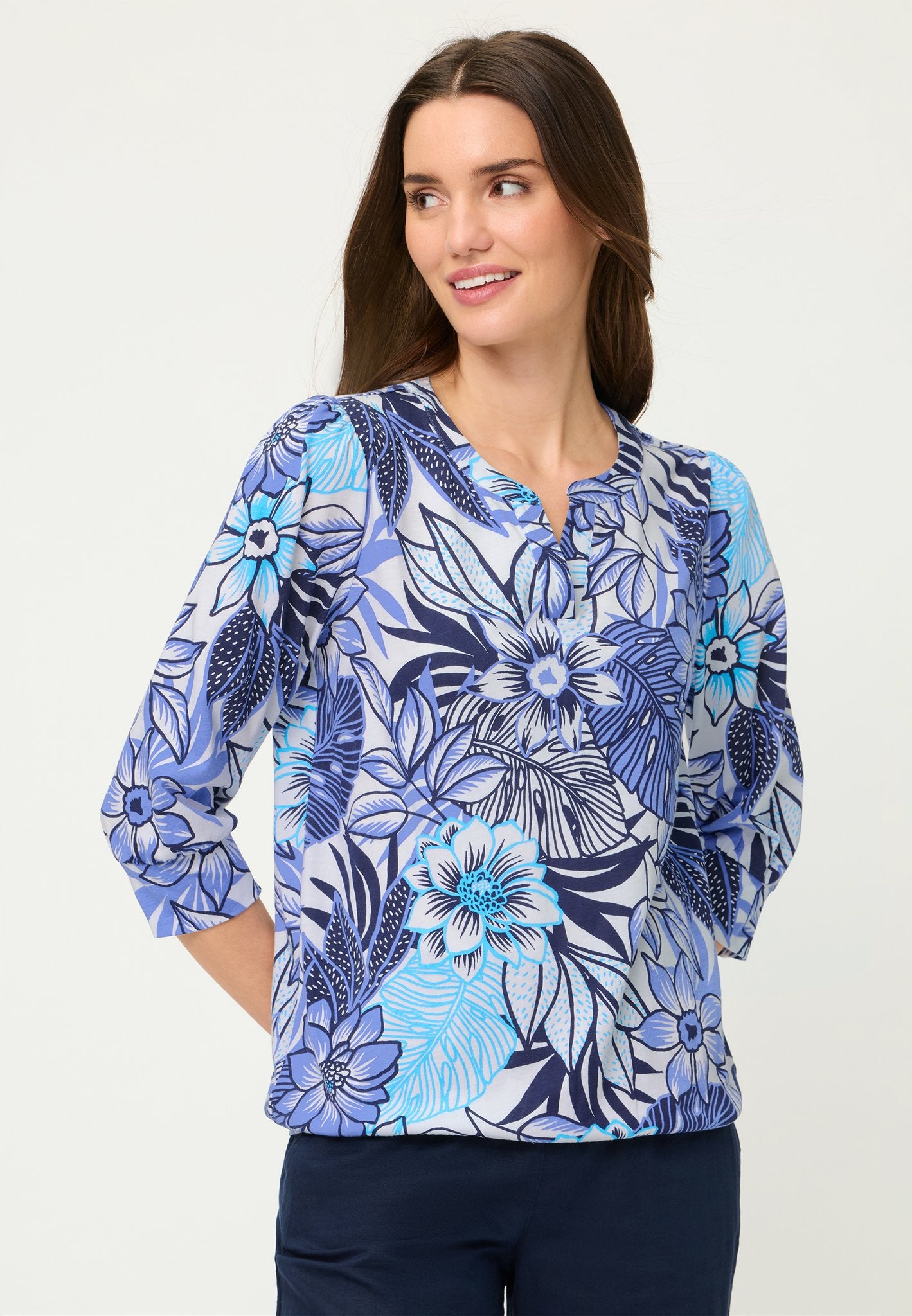 Olsen Damen T-Shirts Bay Blue