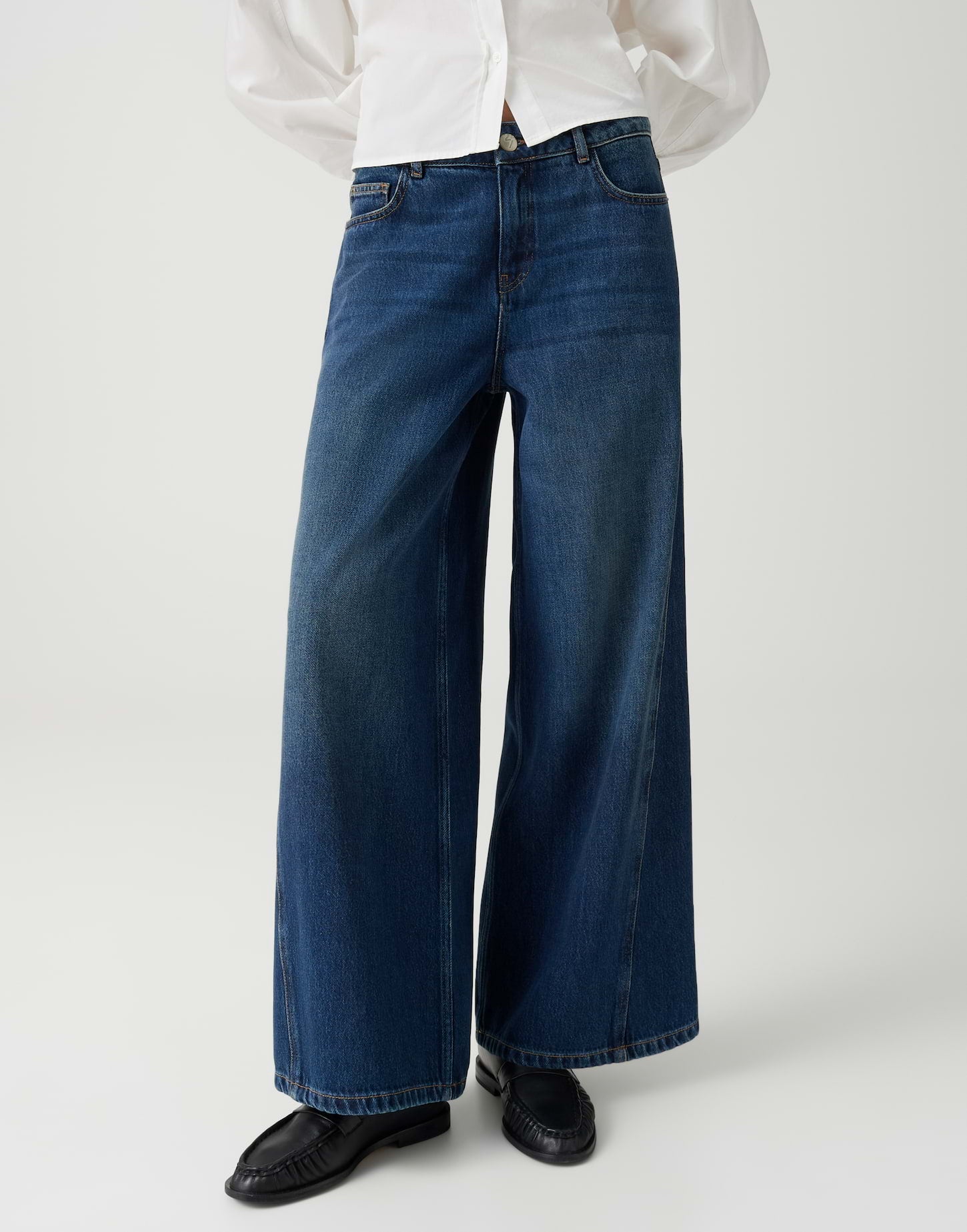 Opus Damen Jeans Dark Blue