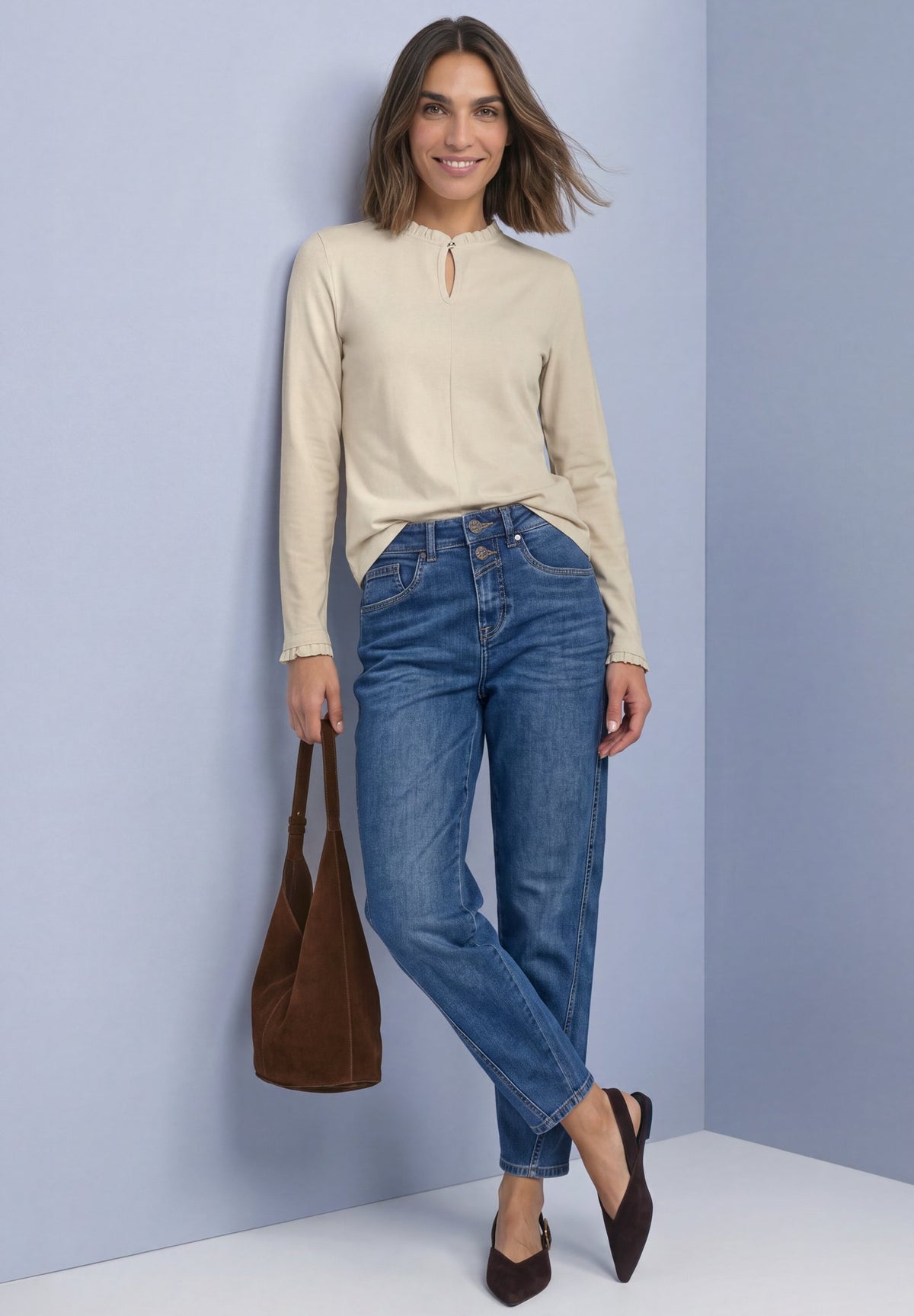Street One Damen T-Shirts Pure Beig