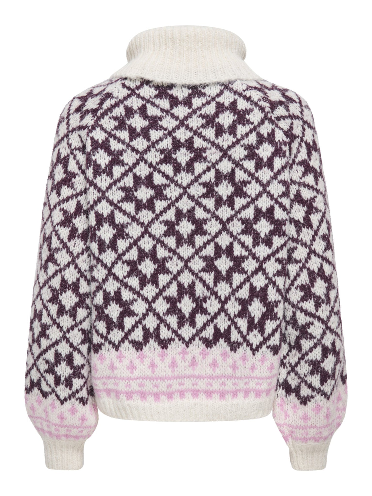 Only Damen Pullover Birch/Fig/Cycla