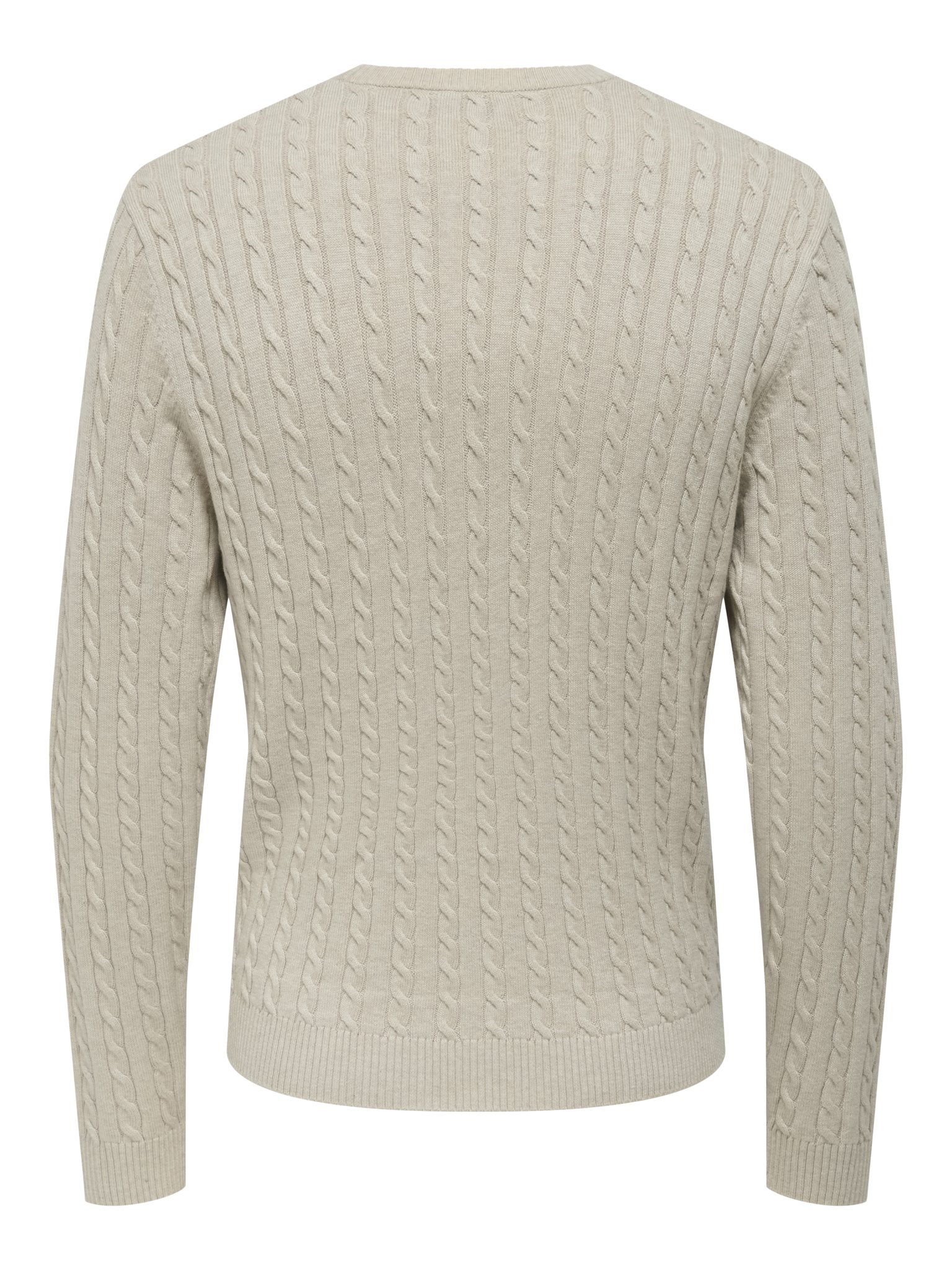 Only & Sons Herren Pullover Oatmeal/Melange