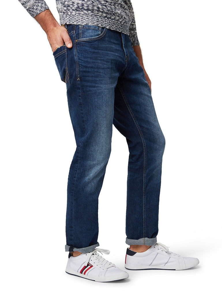 Tom Tailor Herren Jeans Mid Stone Wash