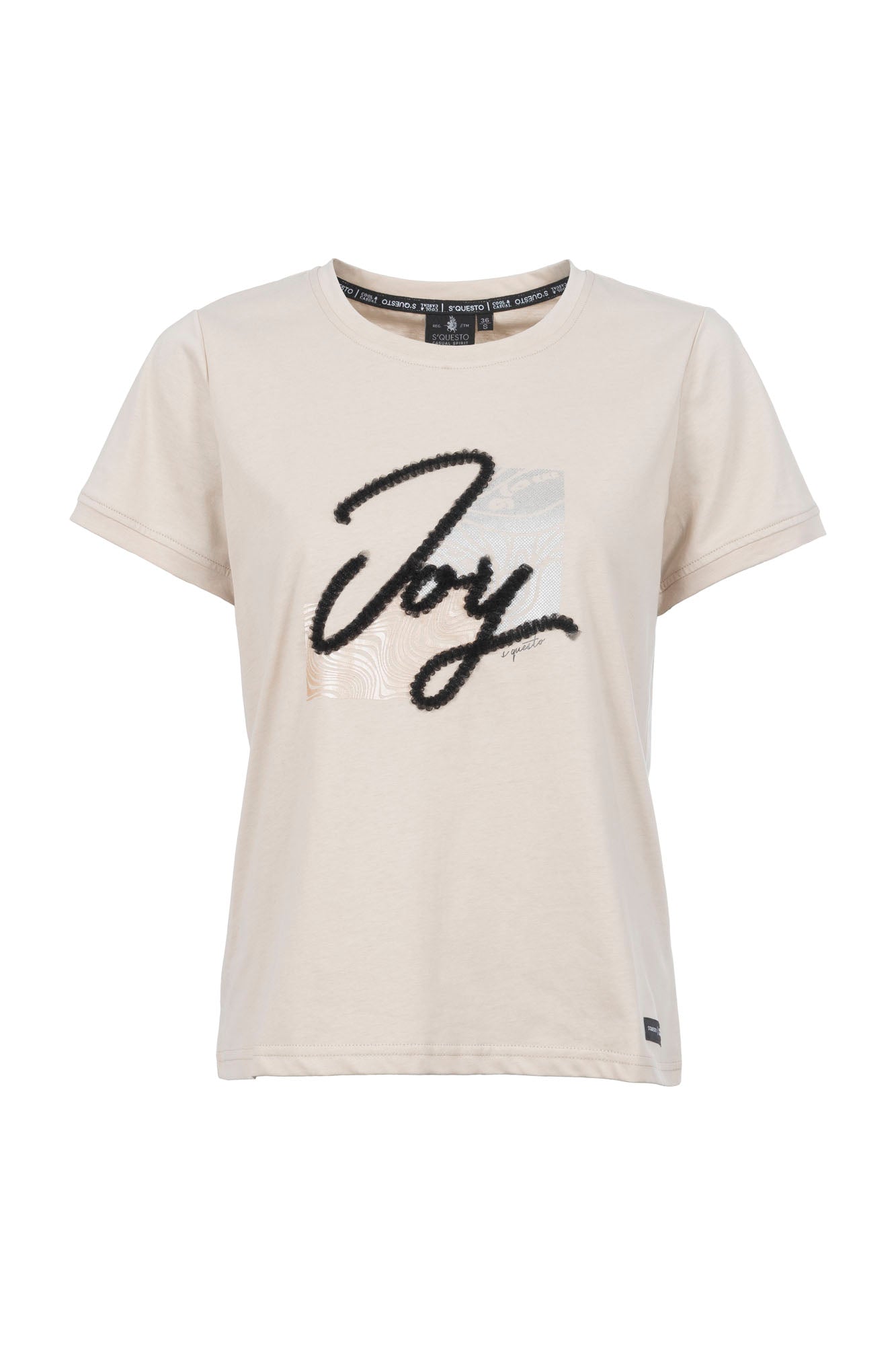 Soquesto Damen T-Shirts Beige