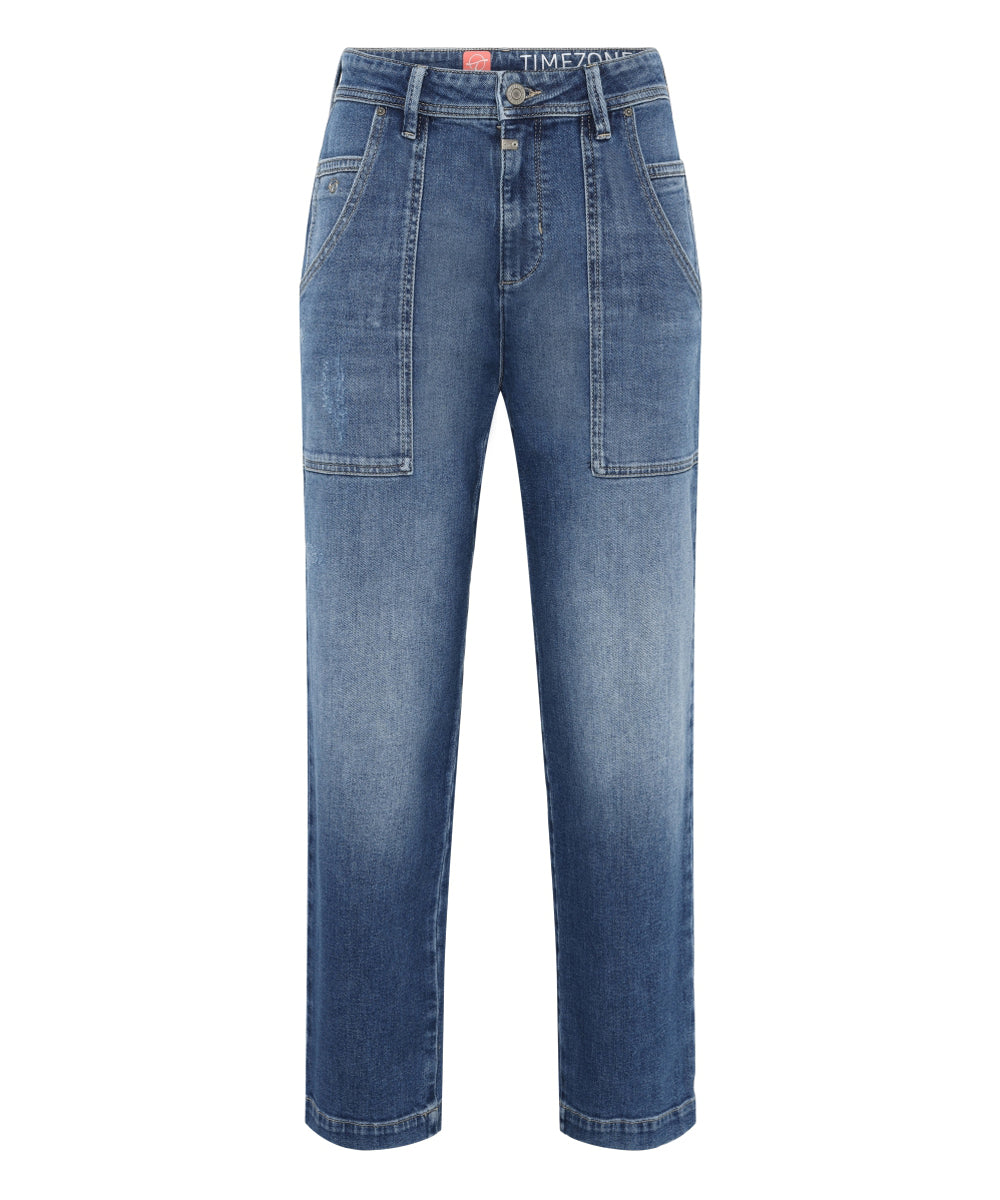 Timezone Damen Jeans Ocean Blue