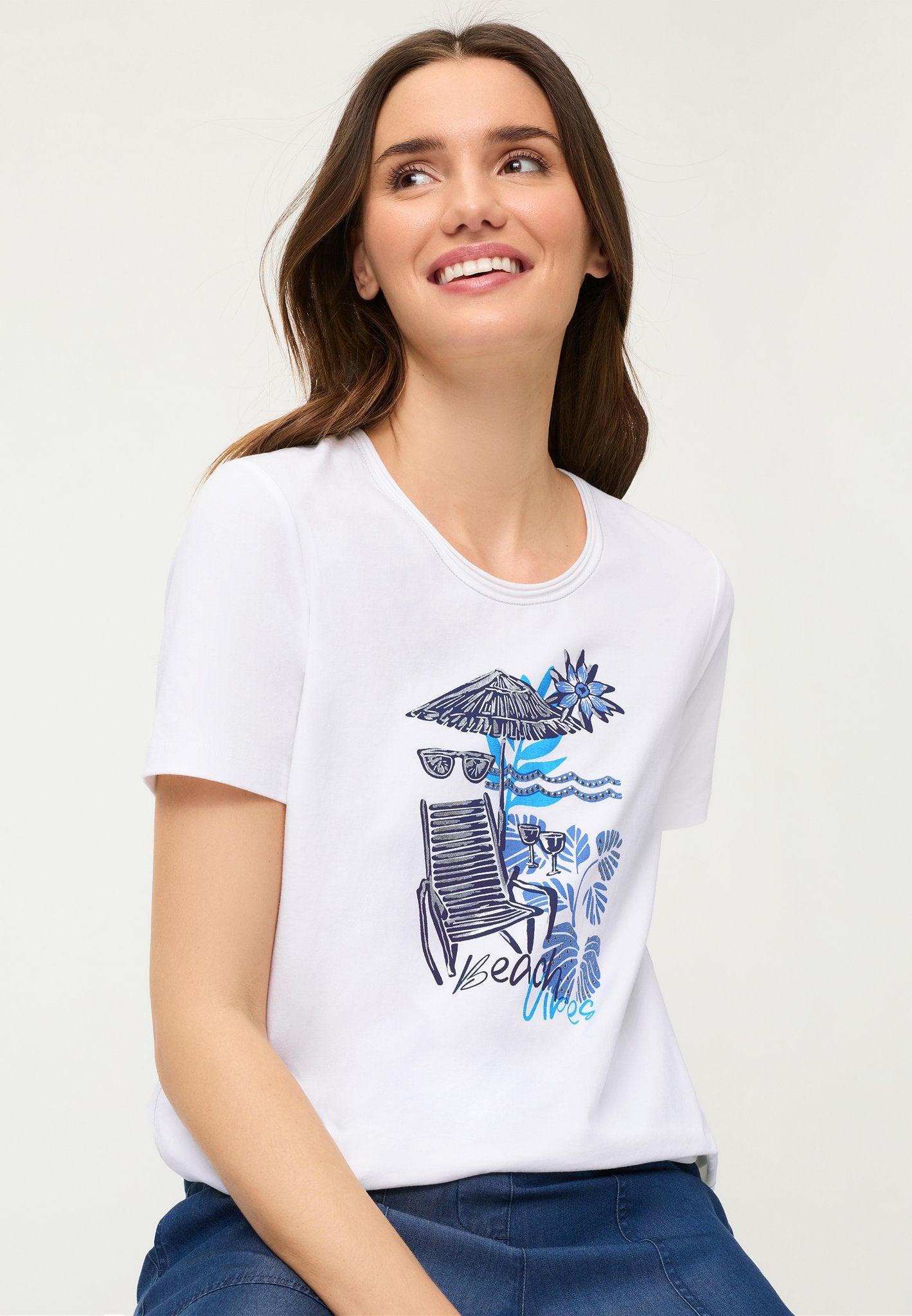 Olsen Damen T-Shirts White