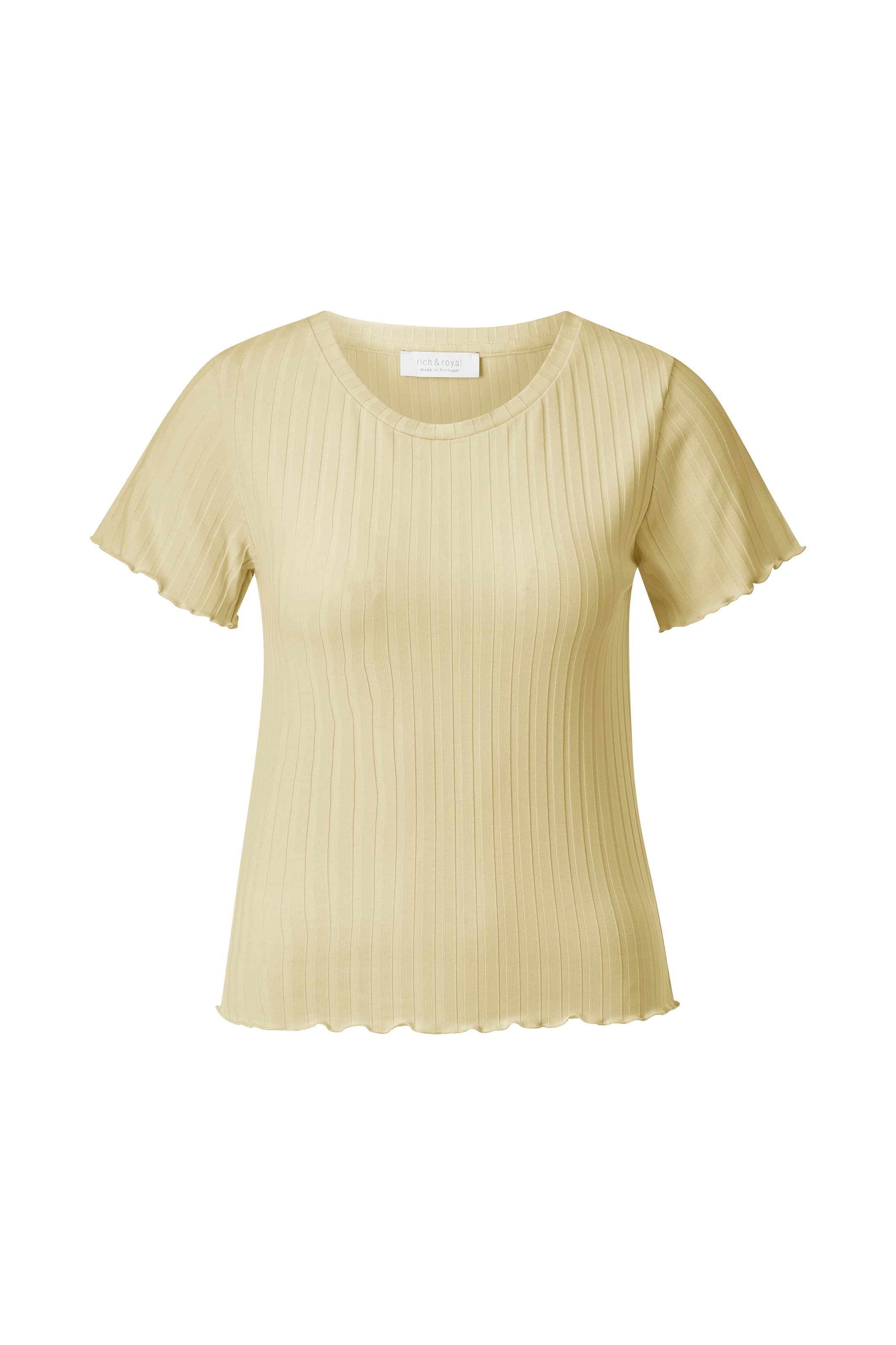Rich & Royal Damen T-Shirts Soft Butter
