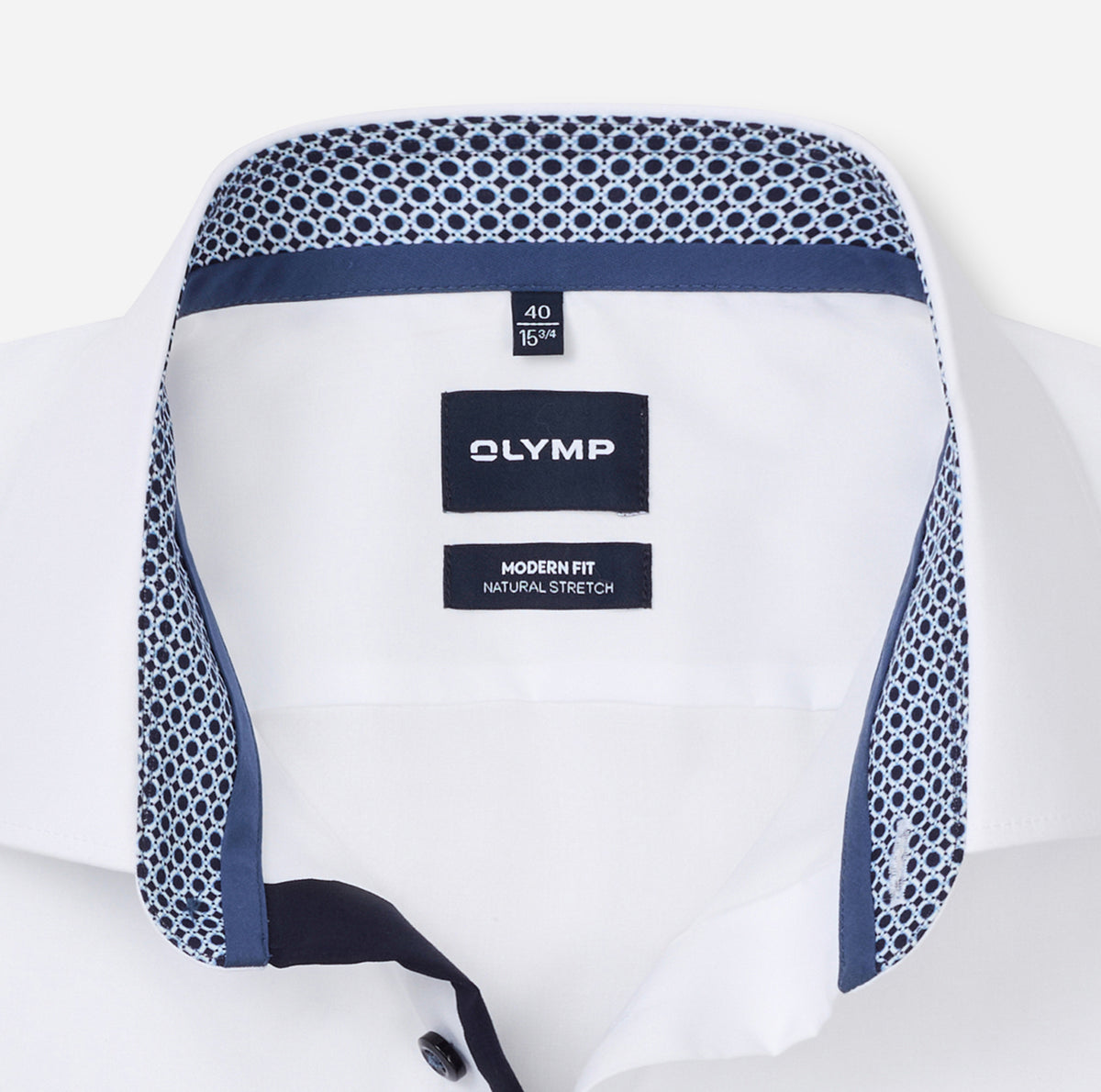 Olymp Herren Hemden lang Blau