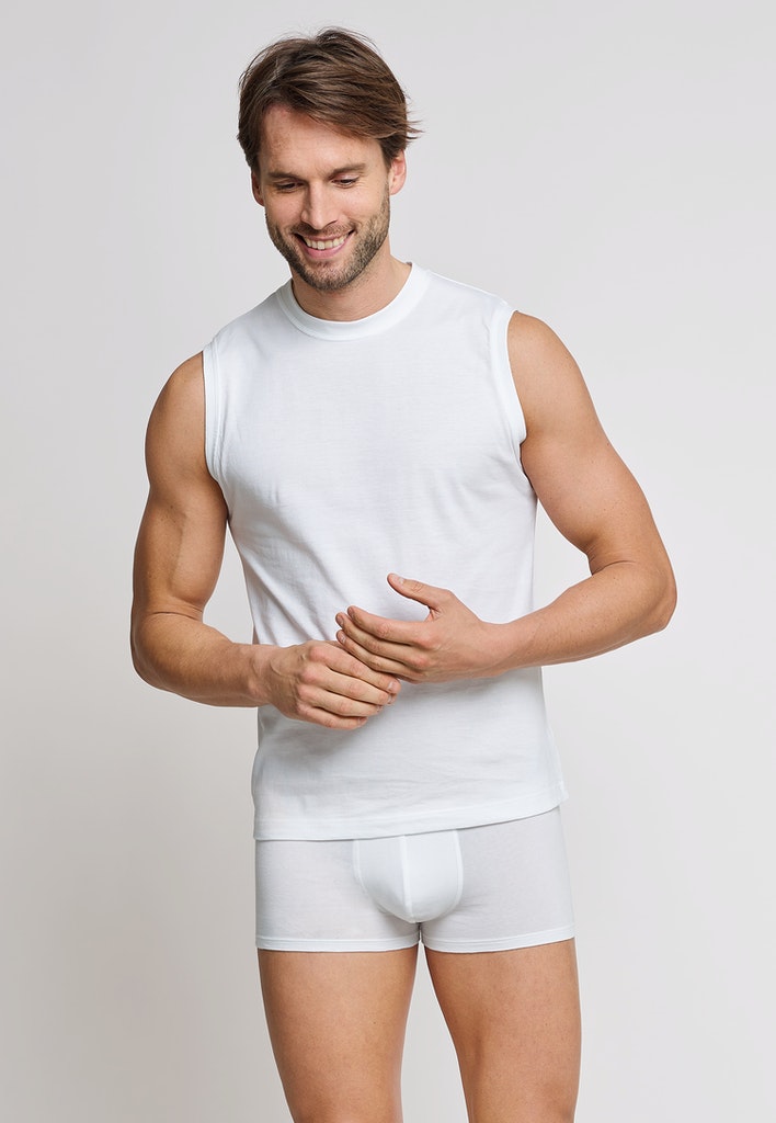 Schiesser Hemd Weiss