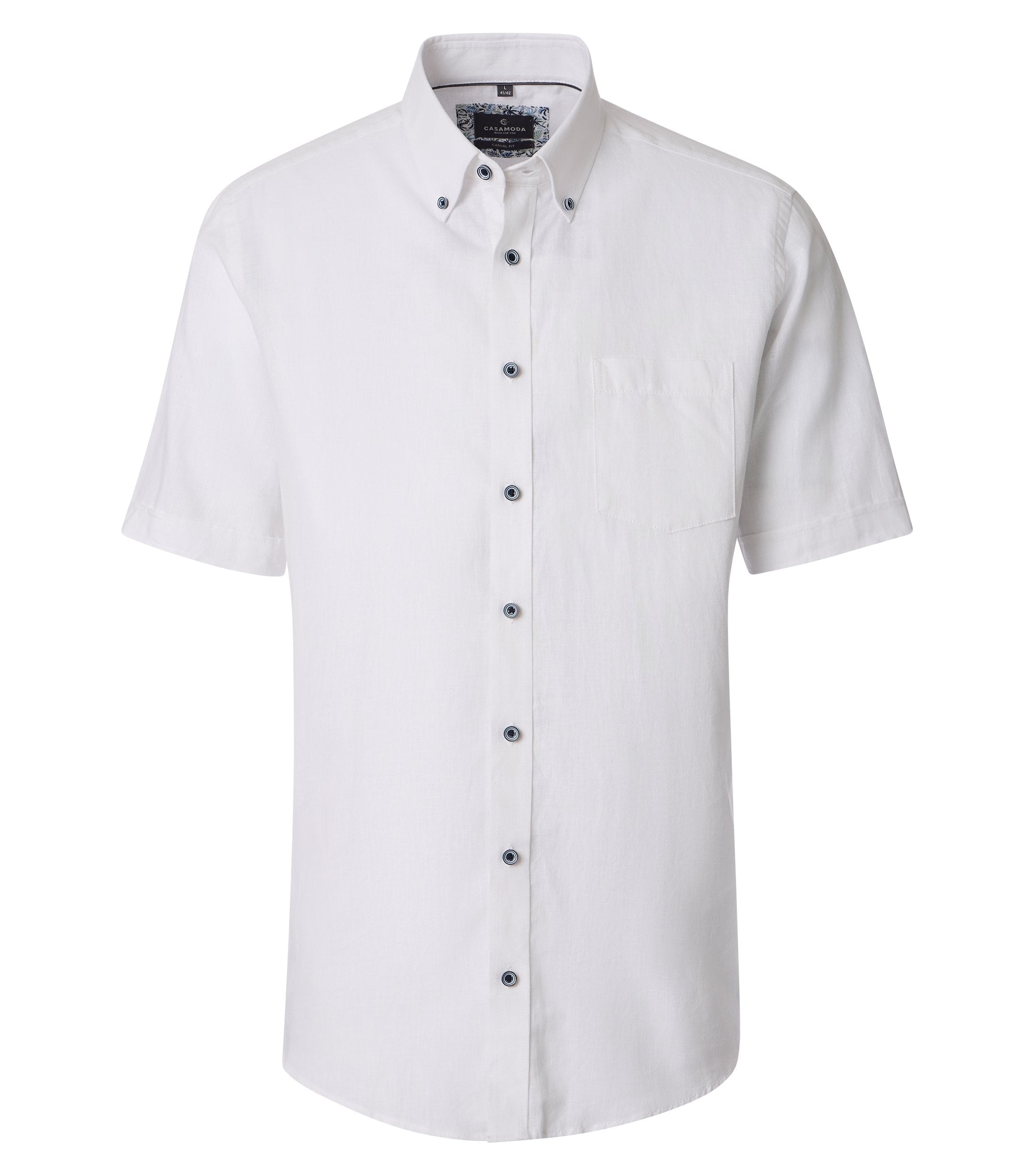 Casa Moda Herren Hemden kurz Weiss