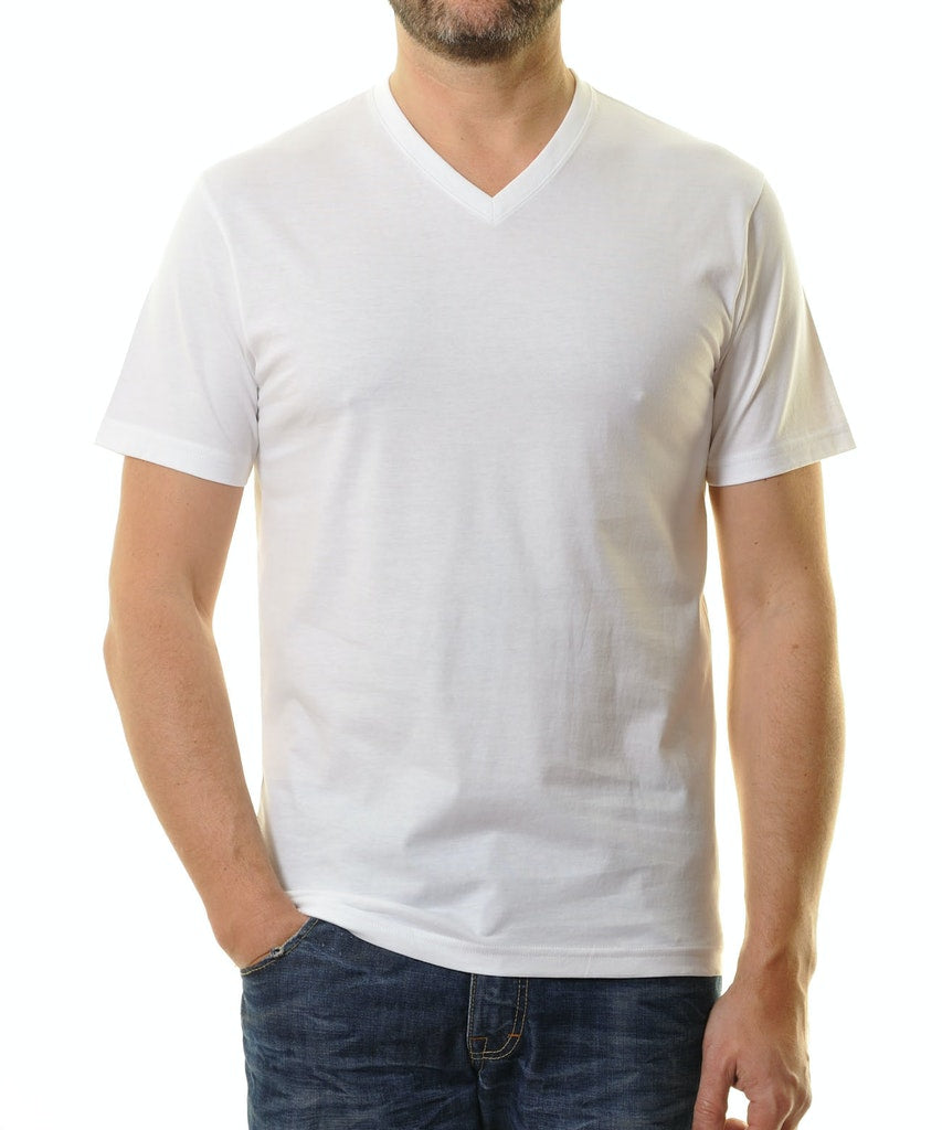 Ragman Herren T-Shirts kurz  Weiss
