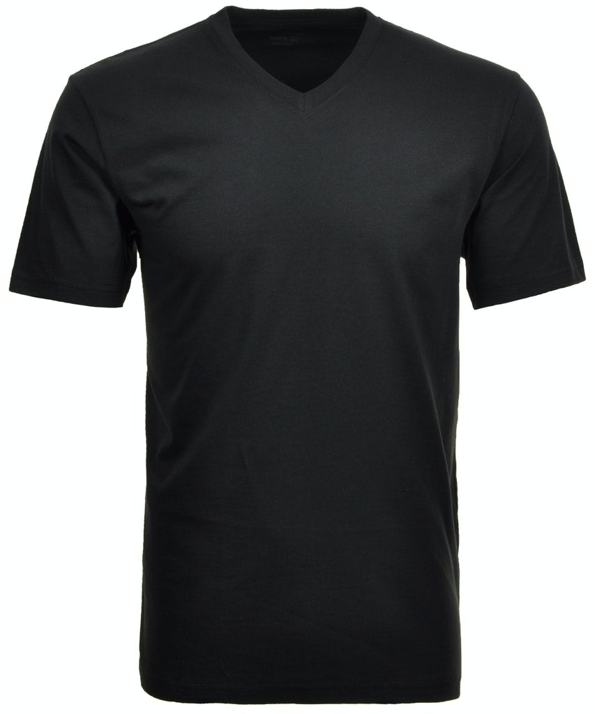 Ragman Herren T-Shirts kurz  Schwarz