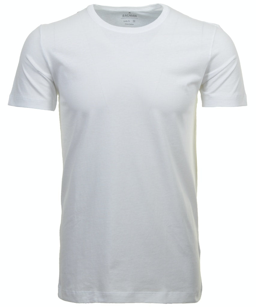 Ragman Herren T-Shirts kurz  Weiss