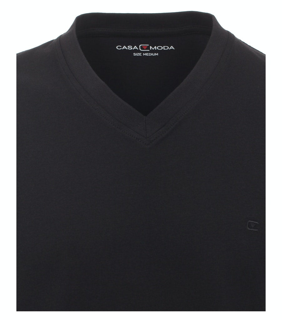 Casa Moda Herren T-Shirts kurz Schwarz
