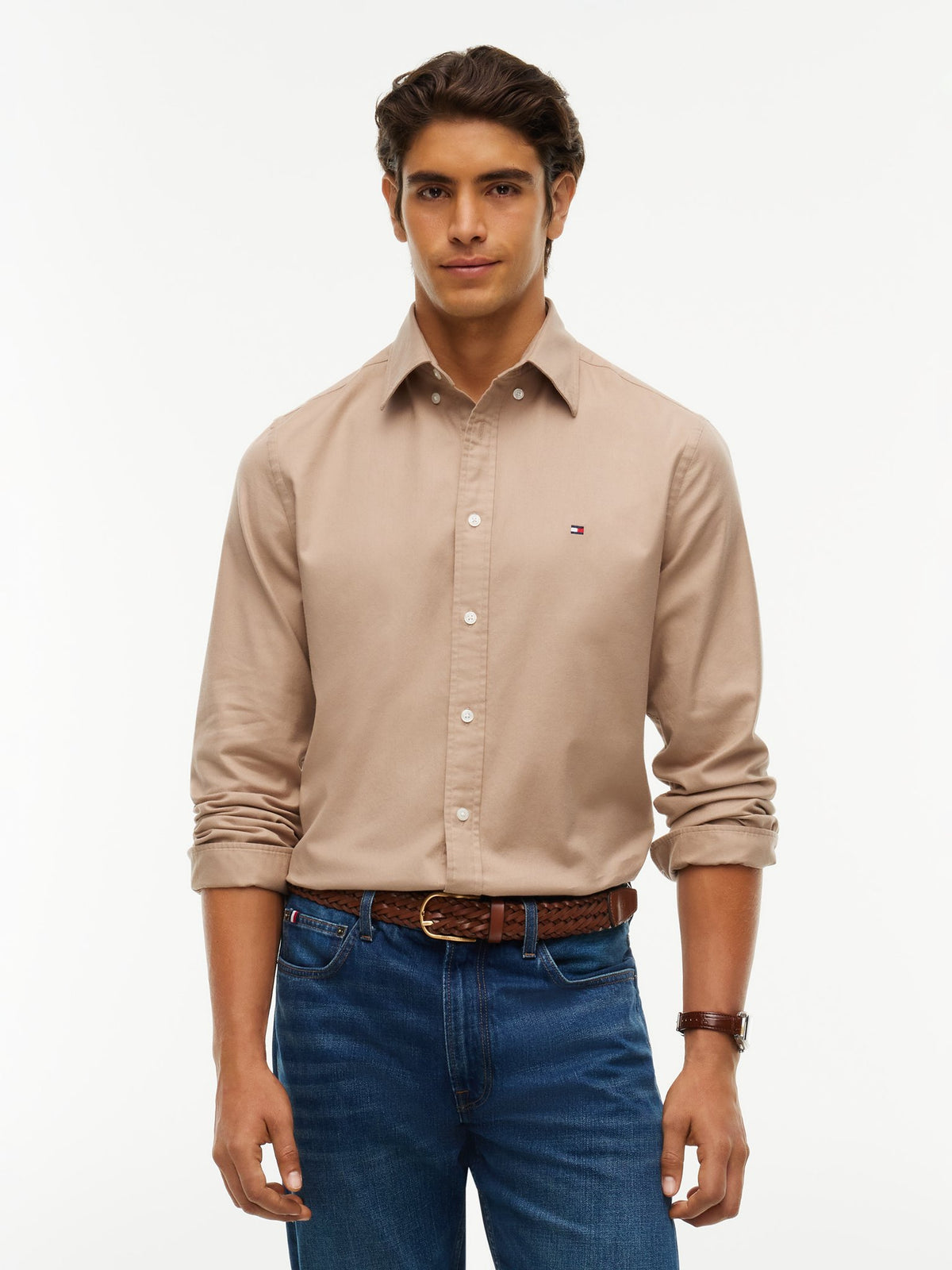 Tommy Hilfiger Herren Hemden Afe Beige