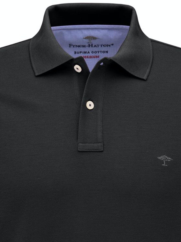 Fynch-Hatton Herren Polo-Shirts Black