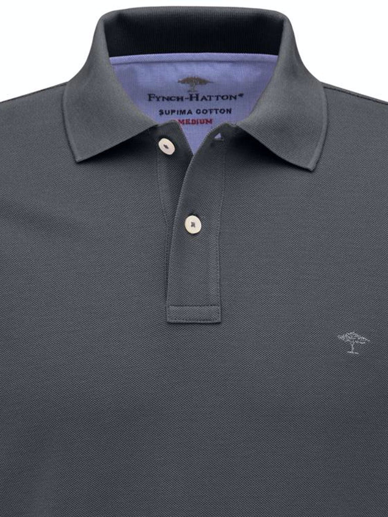 Fynch-Hatton Herren Polo-Shirts Asphalt