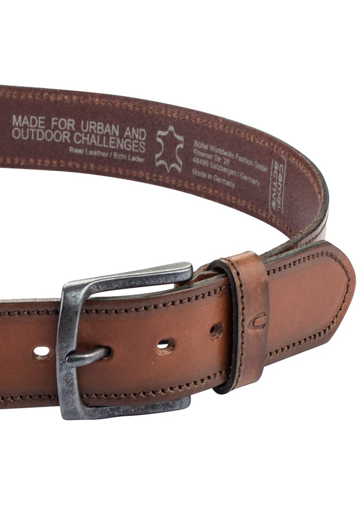 Camel active Herren Gürtel Dark Brown