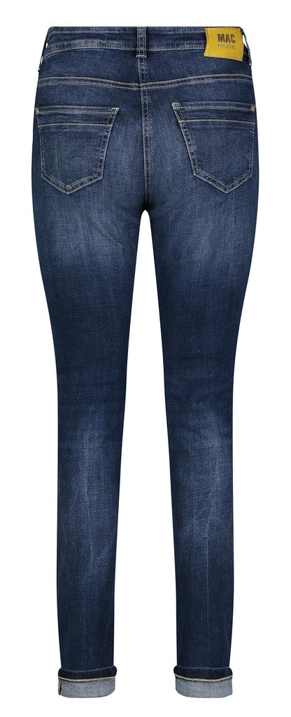Mac Damen Jeans Dark Blue Net W