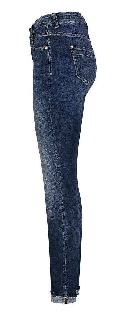 Mac Damen Jeans Dark Blue Net W