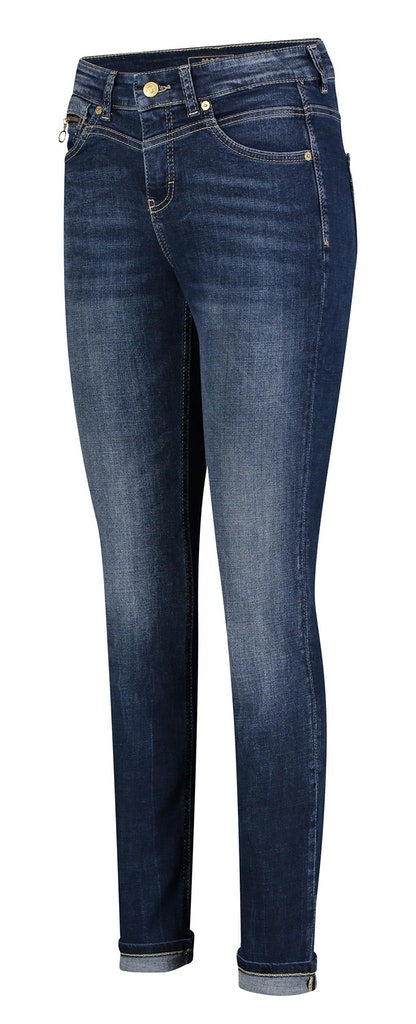 Mac Damen Jeans Dark Blue Net W