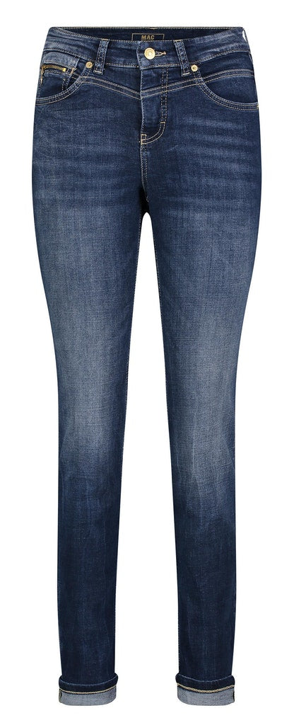 Mac Damen Jeans Dark Blue Net W