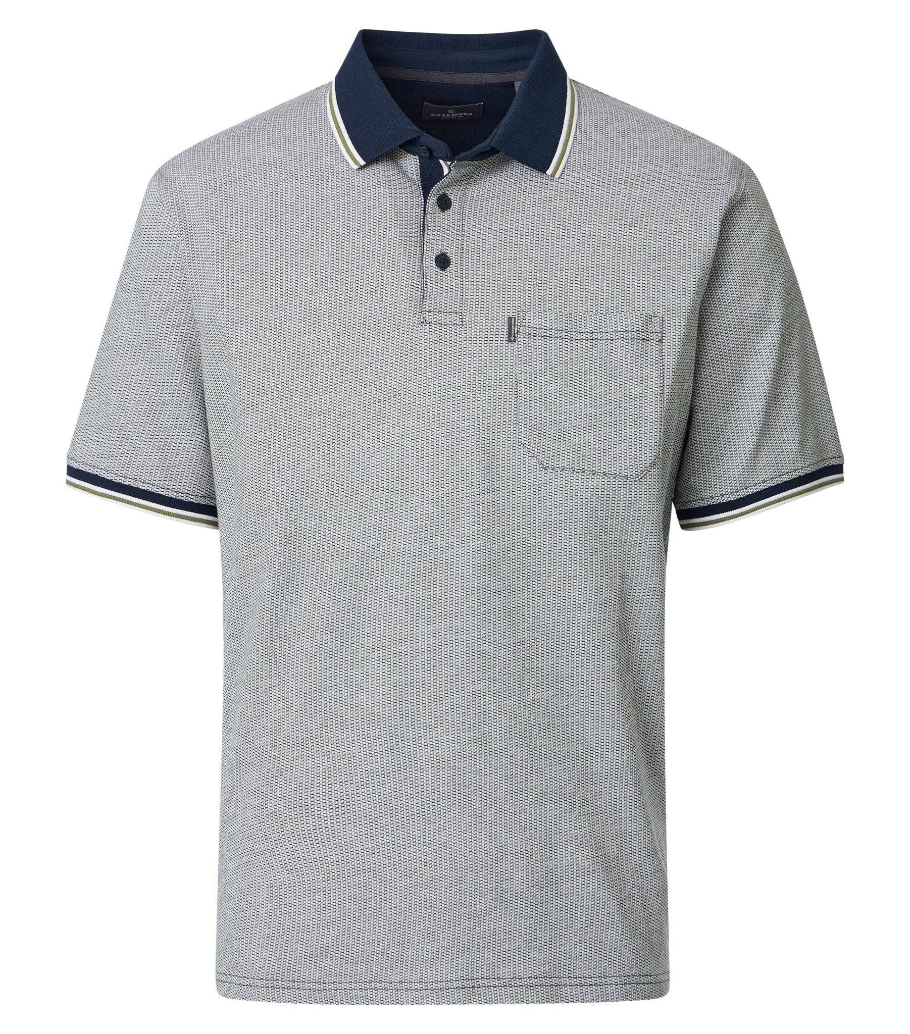 Casa Moda Herren Polo-Shirts Gruen